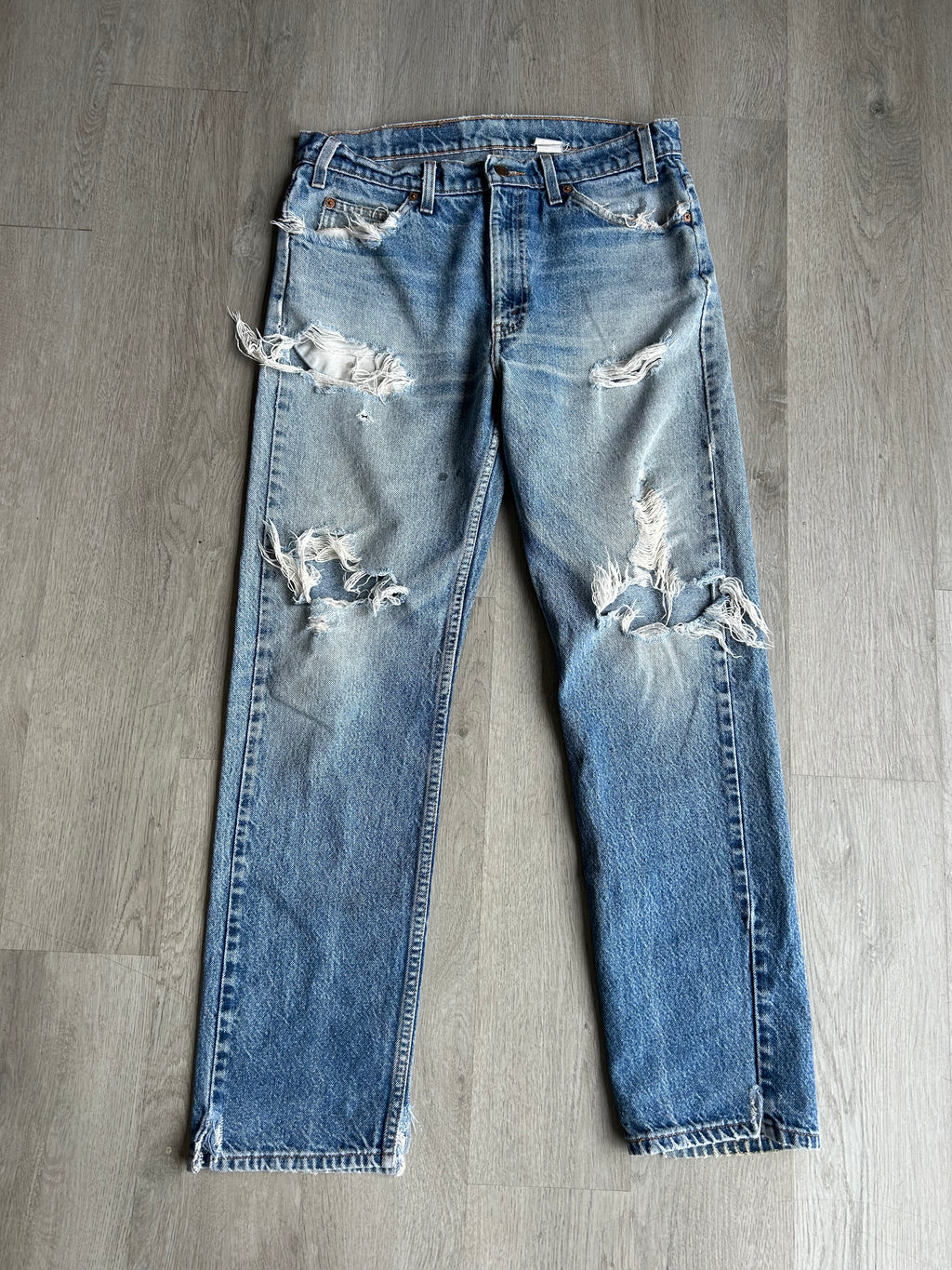 Vintage Disstressed Levis Orange Tabs Jeans