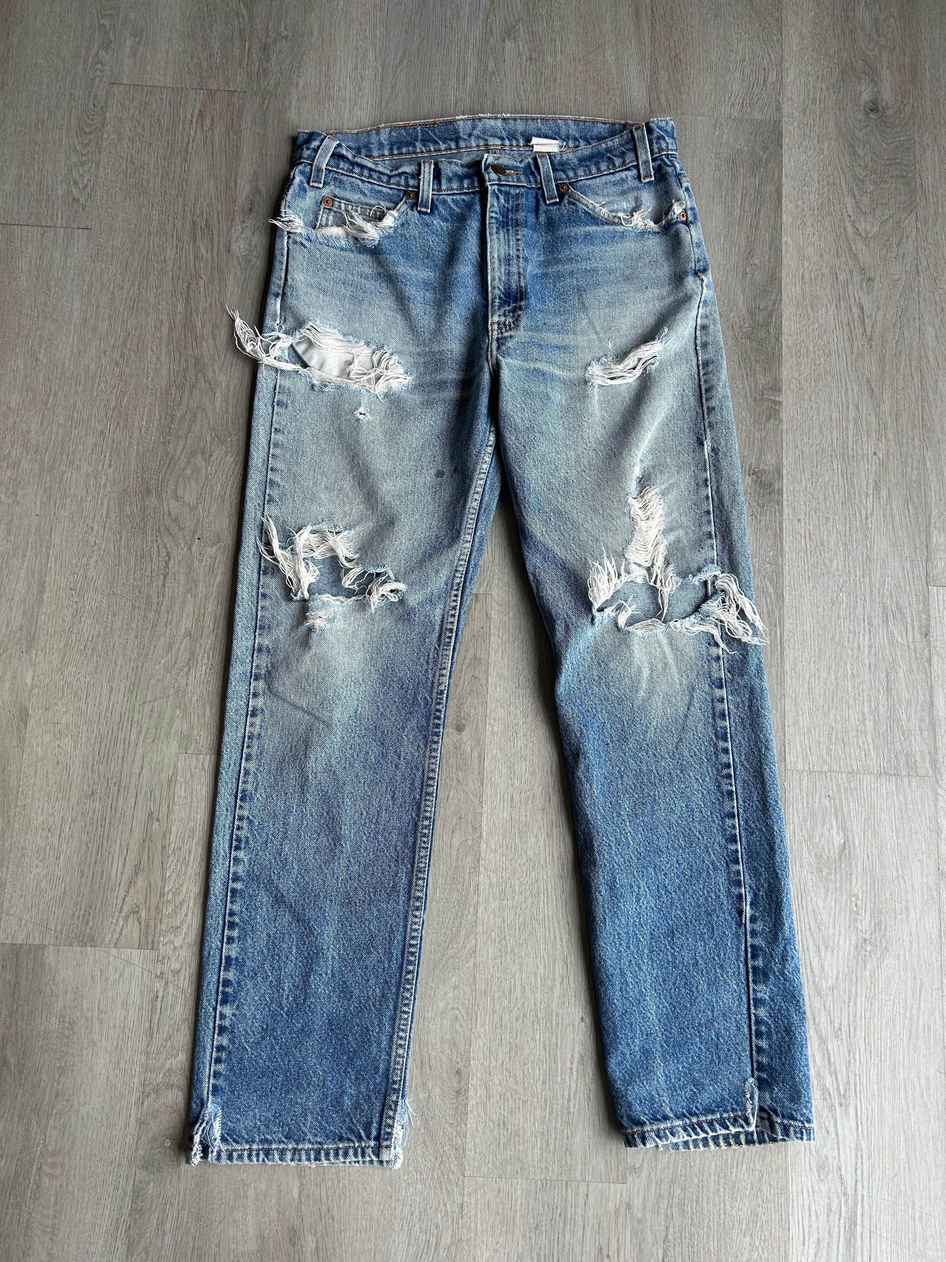 Vintage Disstressed Levis Orange Tabs Jeans