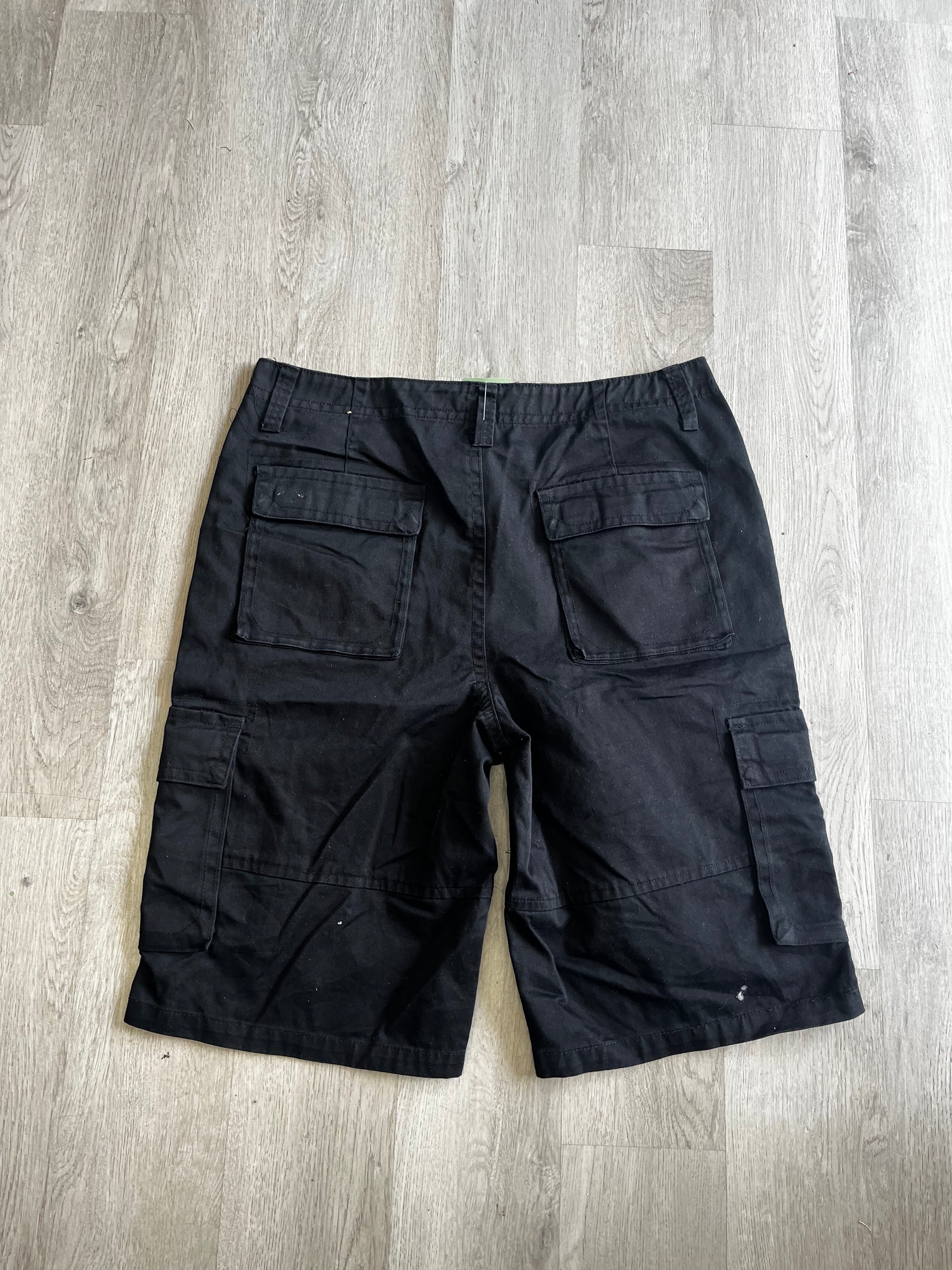 Black Southpole Cargo Shorts