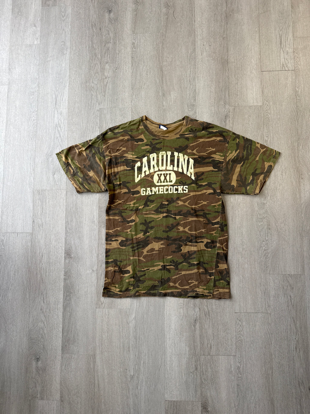 Vintage University Of South Carolina Gamecocks Military Camo Tee