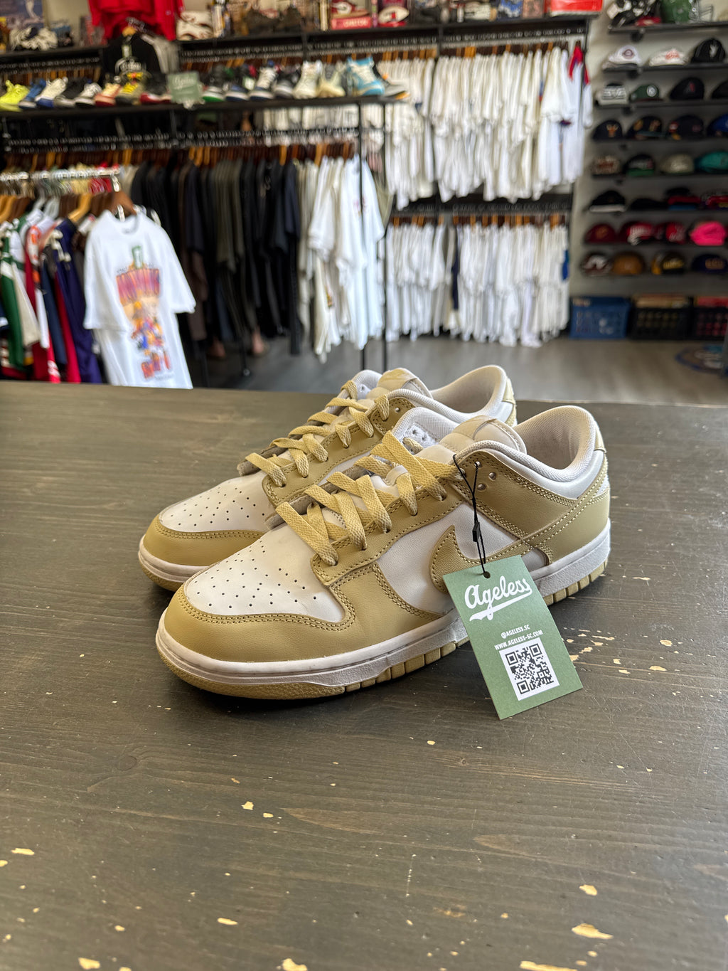 Pre-owned Nike Dunk Low Team Gold