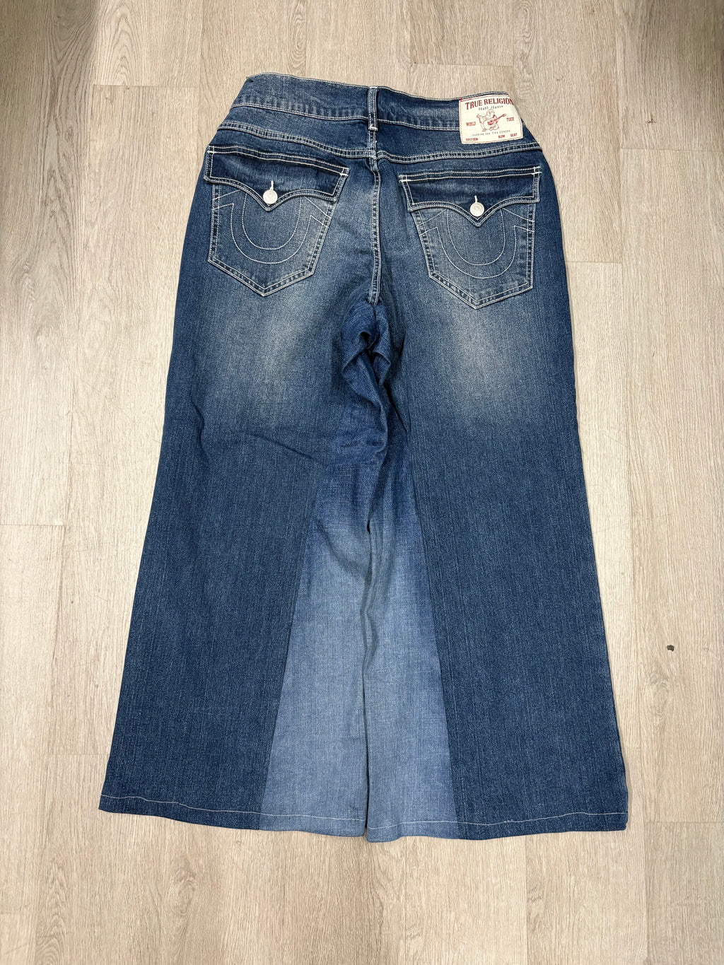 Y2K True Religion Wide Leg Flared Denim Jeans