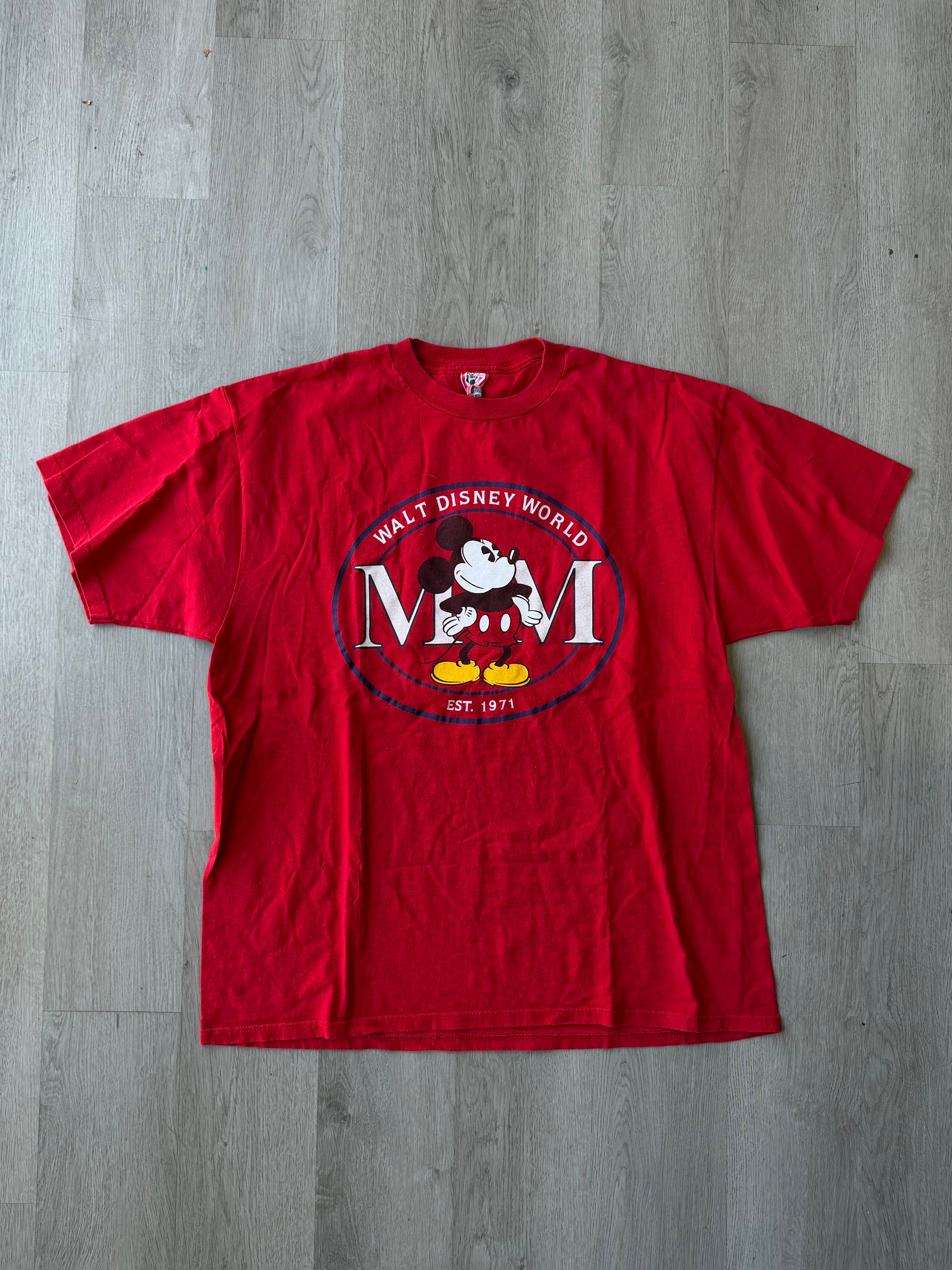 Vintage Mickey Mouse Red Tee