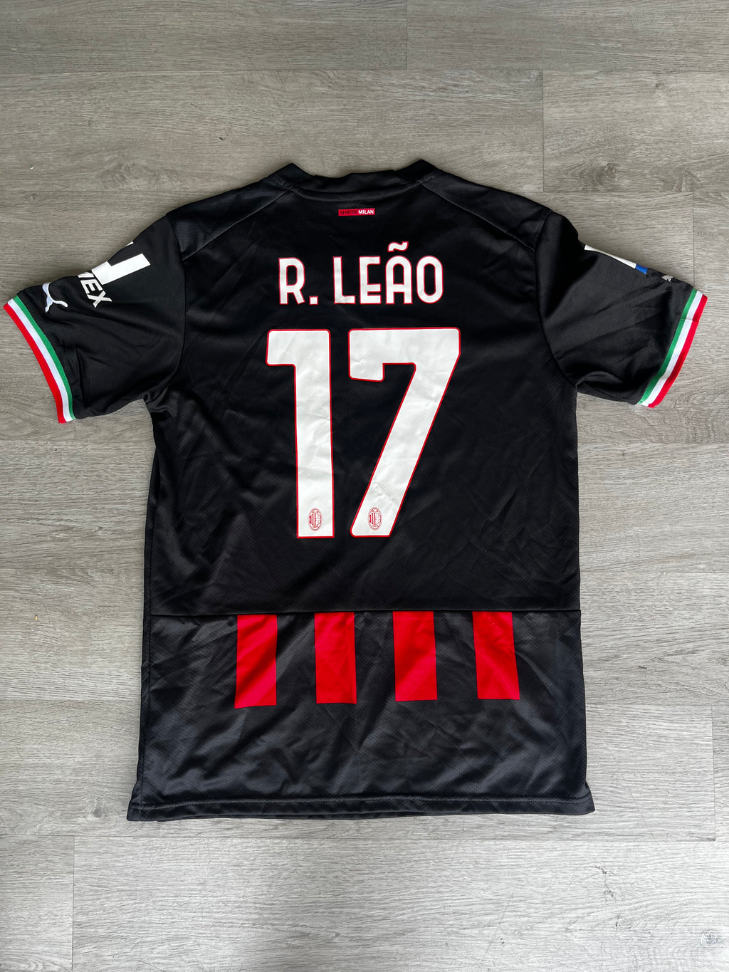 Puma AC Milan R. Leao 2022-2023 home jersey