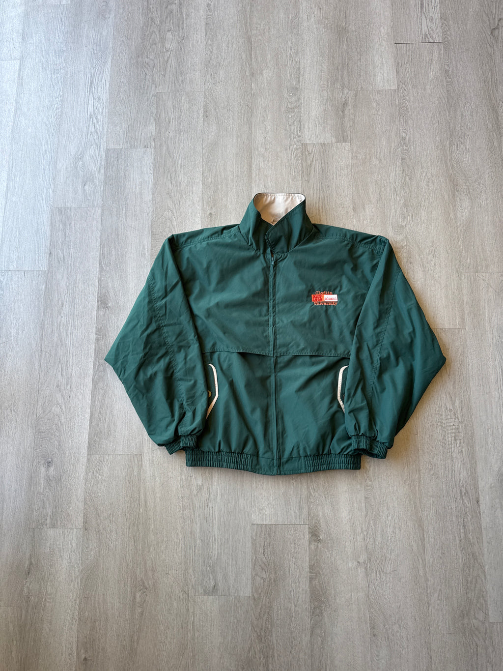 Vintage Claflin University Panthers Alumni Windbreaker Jacket
