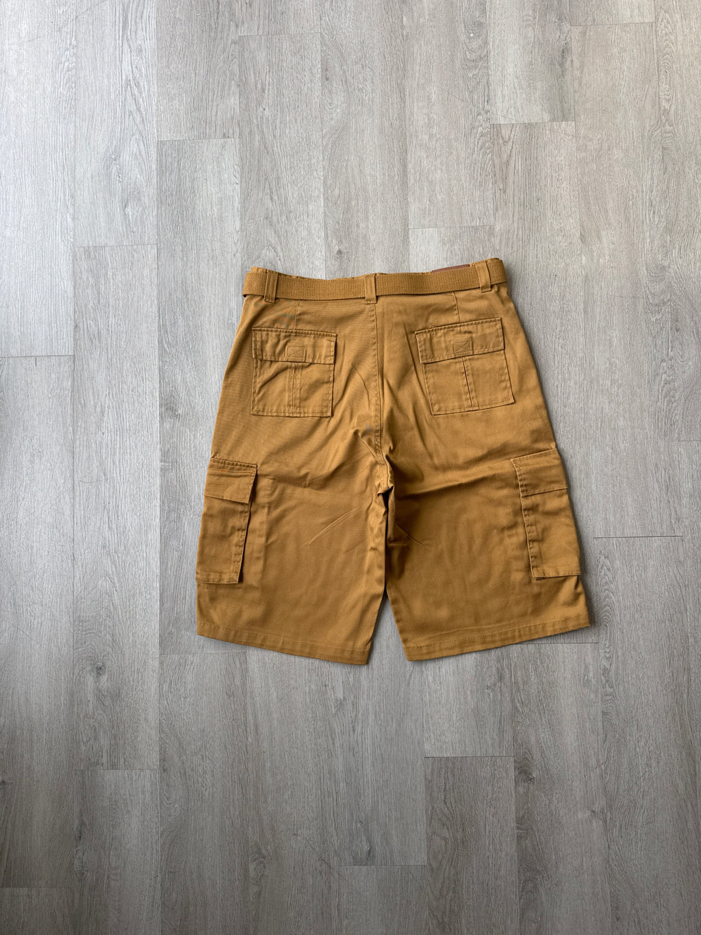 Y2K GS-115 Dark Tan Baggy Cargo Shorts