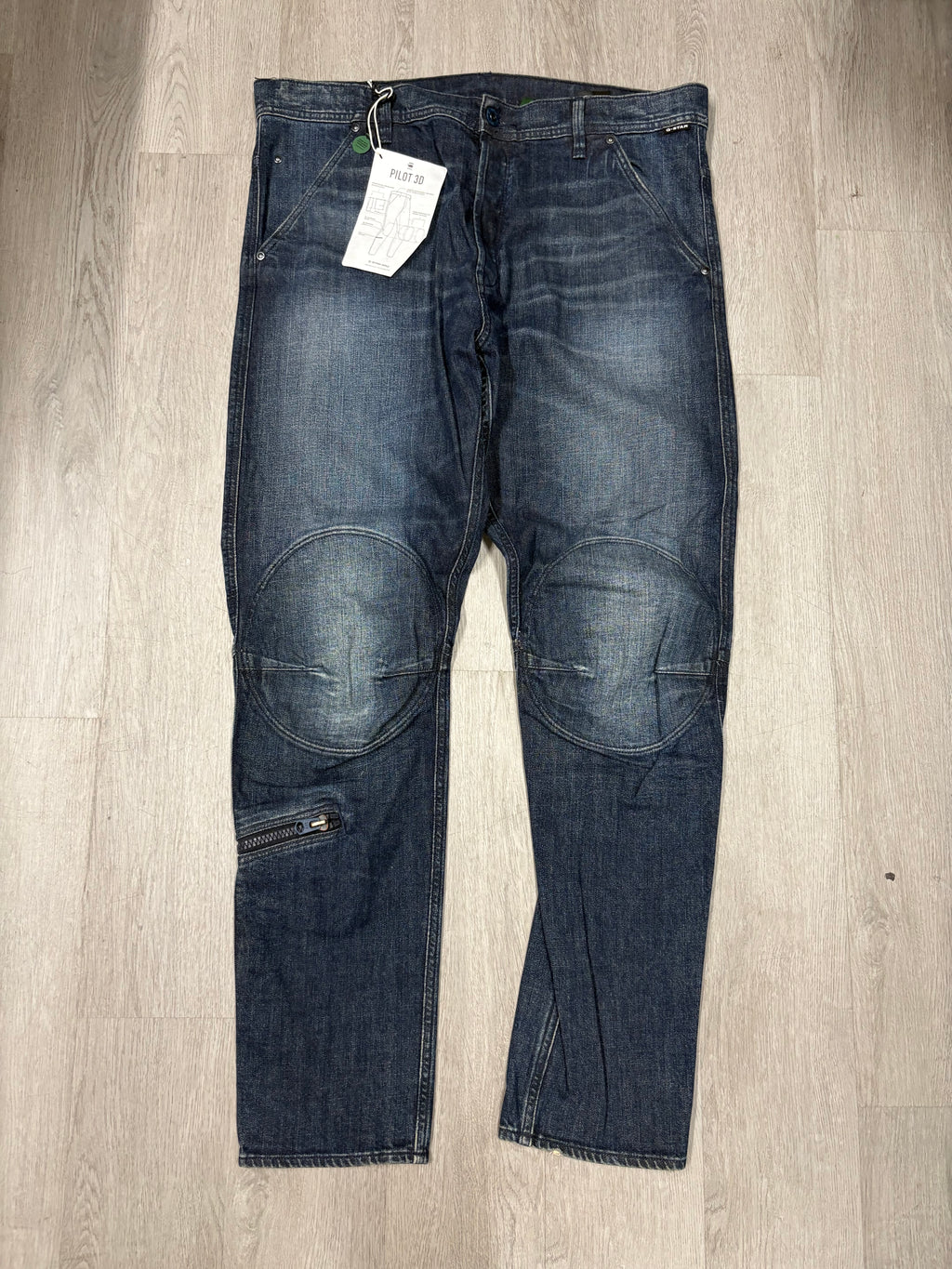 Y2K G Star Raw Double Knee Denim Jeans