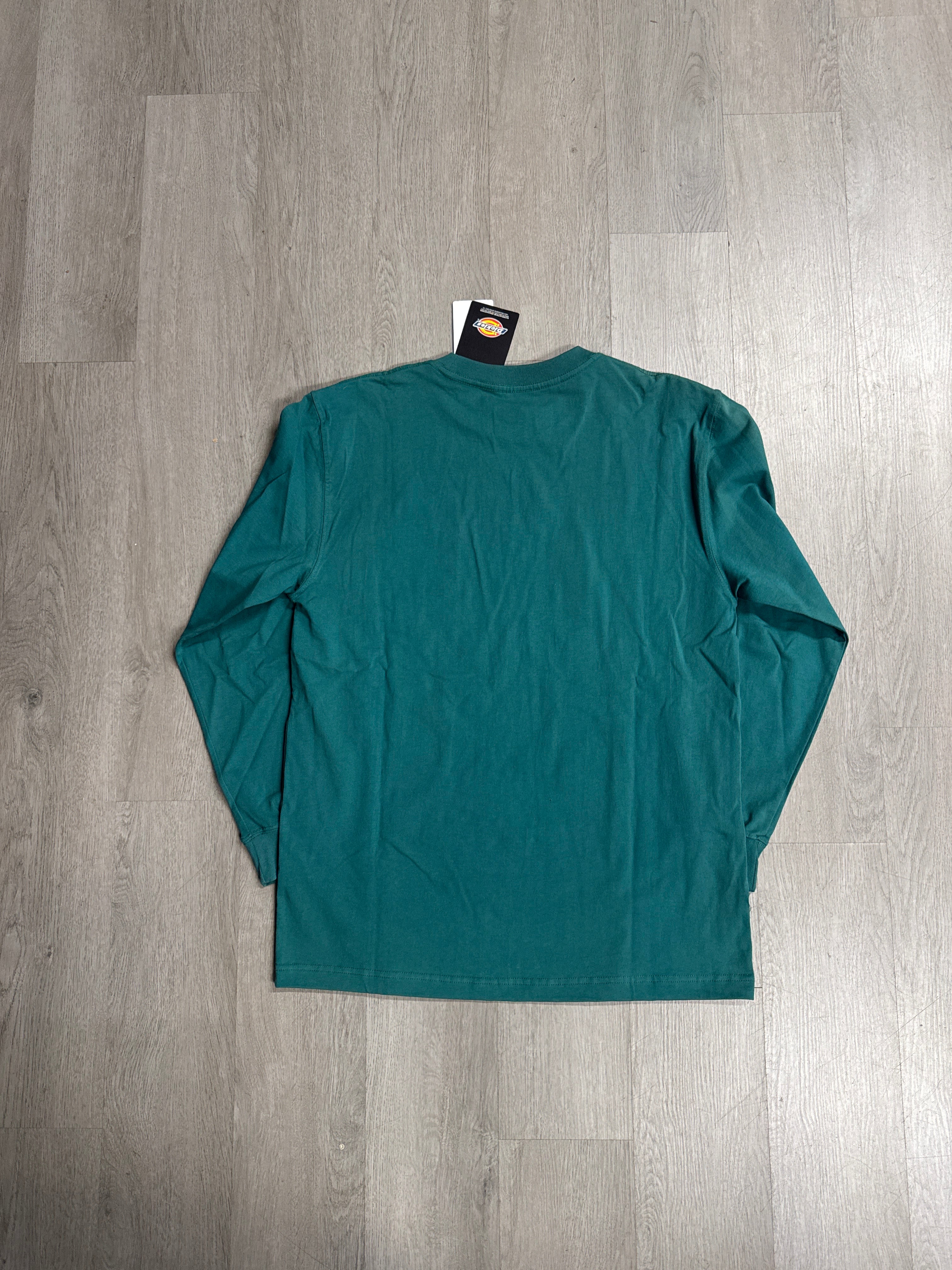 Dickies Chest Pocket Logo Heavyweight Jersey Knit Crew Long Sleeve Tee