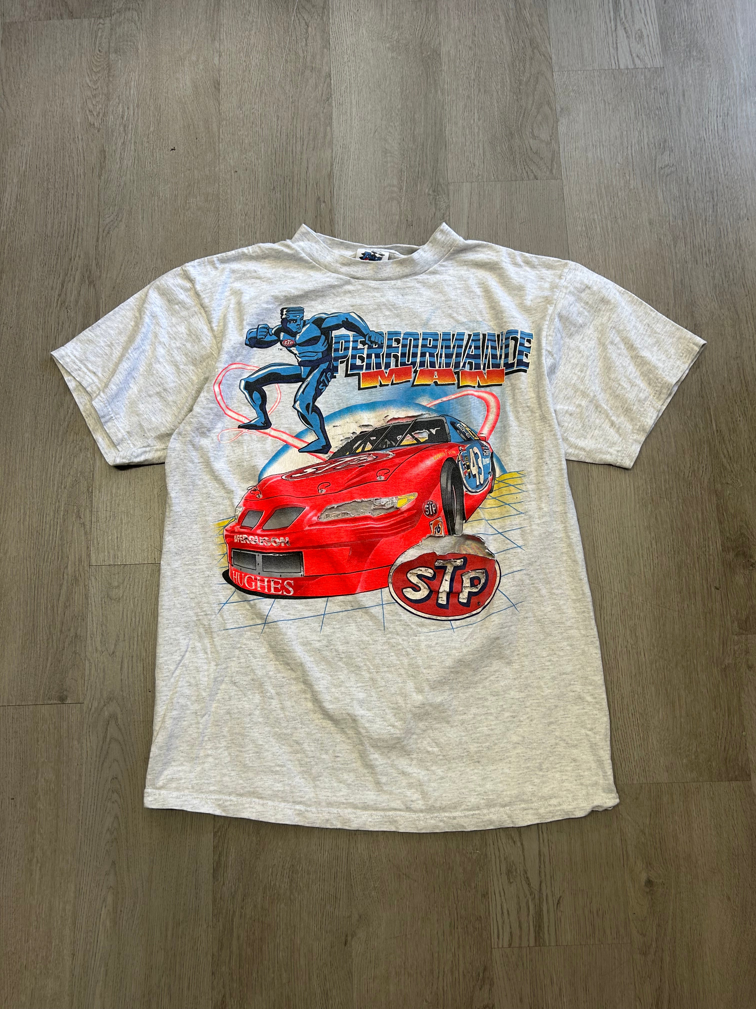 Vintage Trashed Performance Man Racing Tee