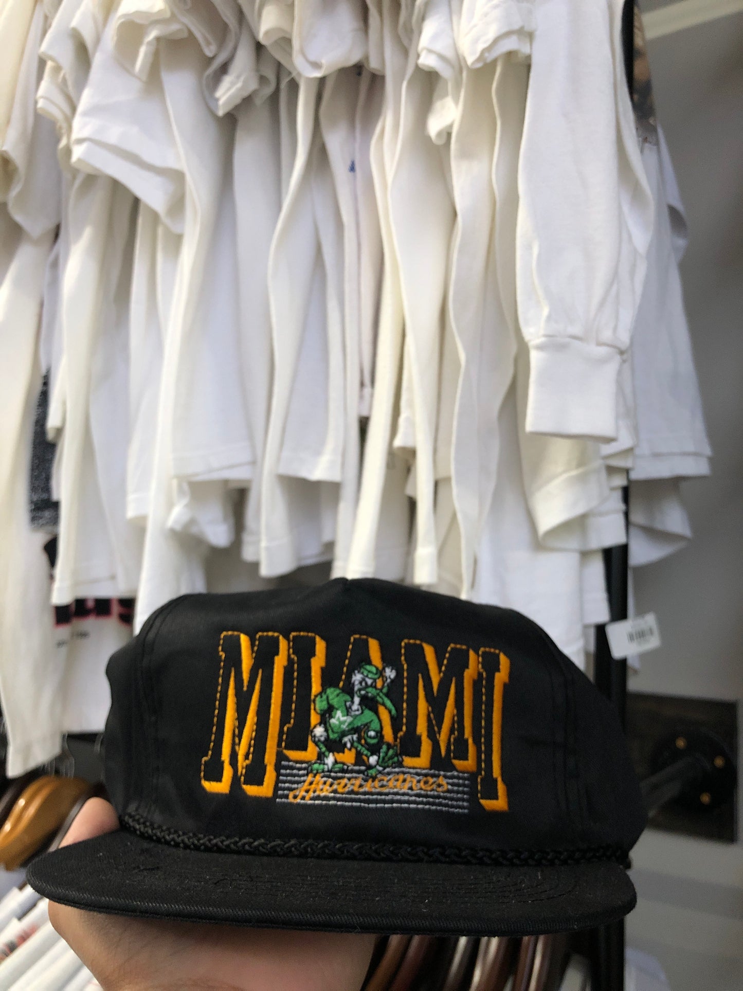 Miami Hurricane Sanpback Hat