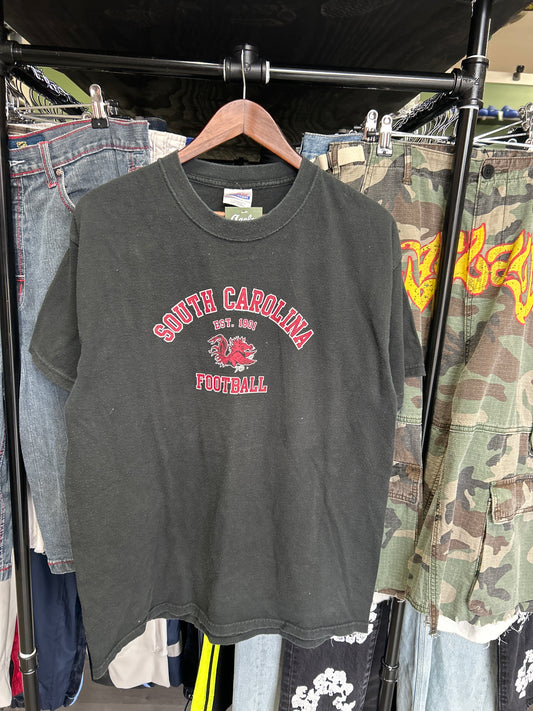 Vintage Black South Carolina Football Tee