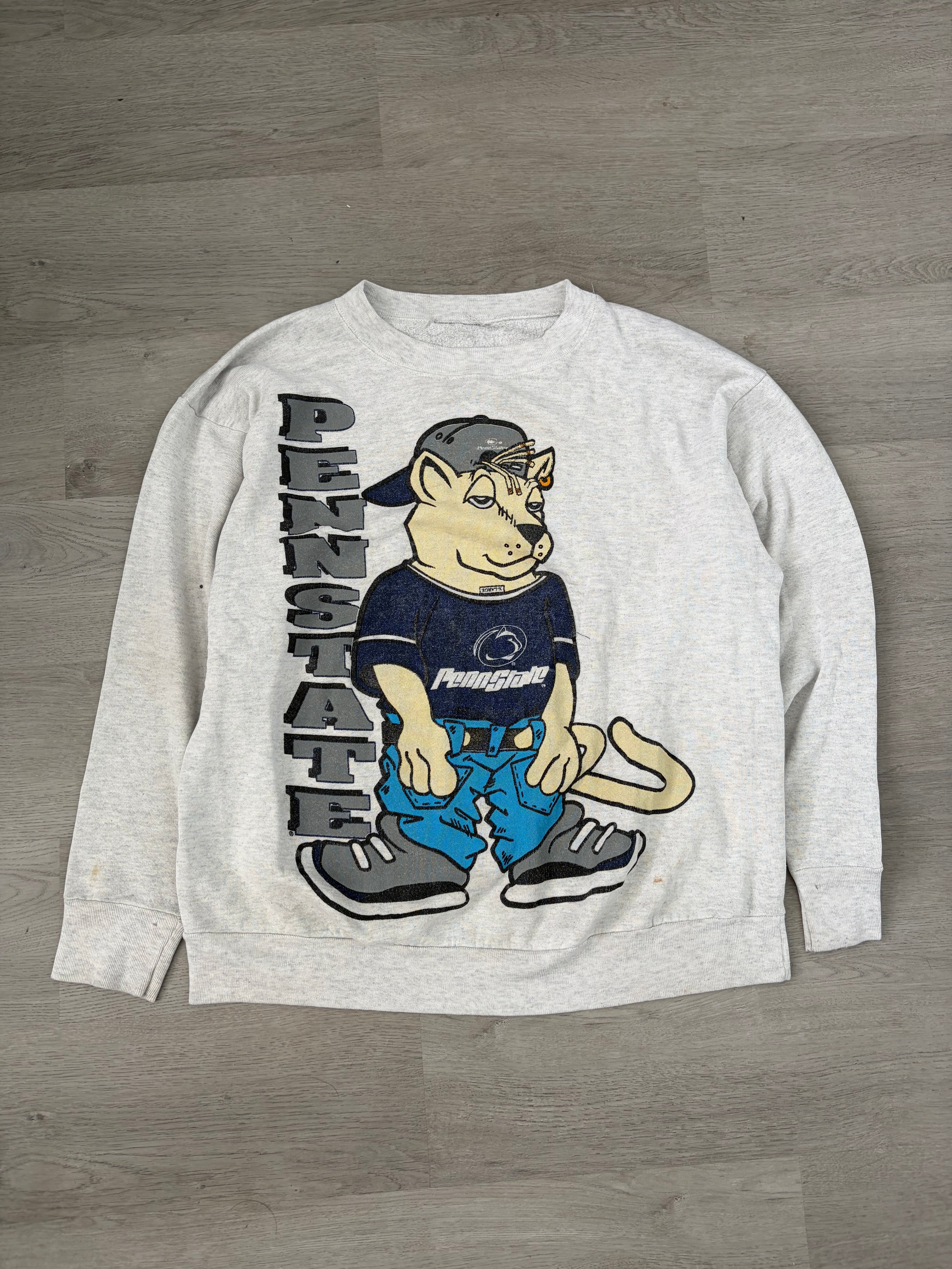 Vintage 90s Penn State Nittany Lions Rap Sweatshirt