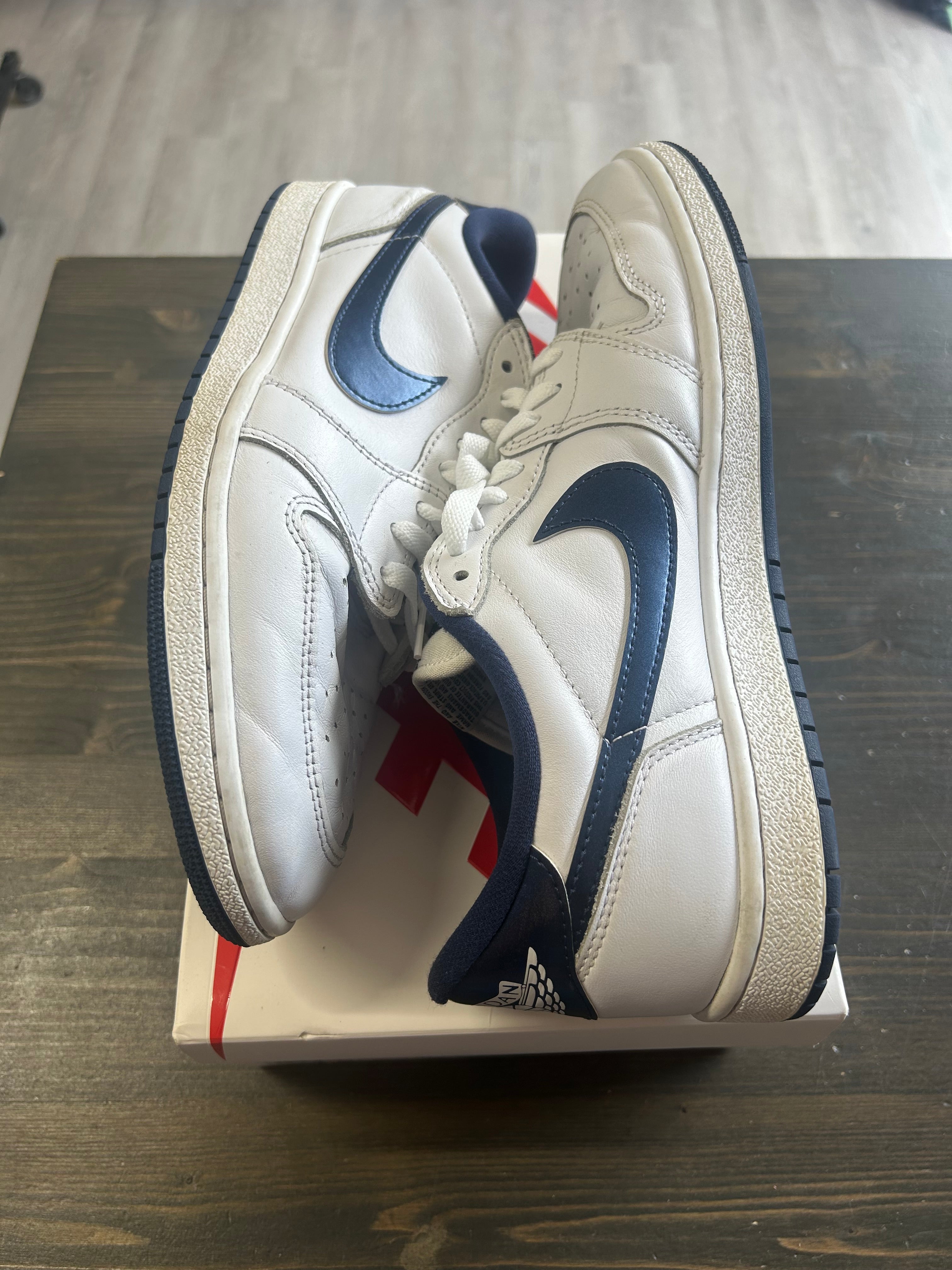 Pre Owned Air Jordan 1 Low '85 Metallic Navy