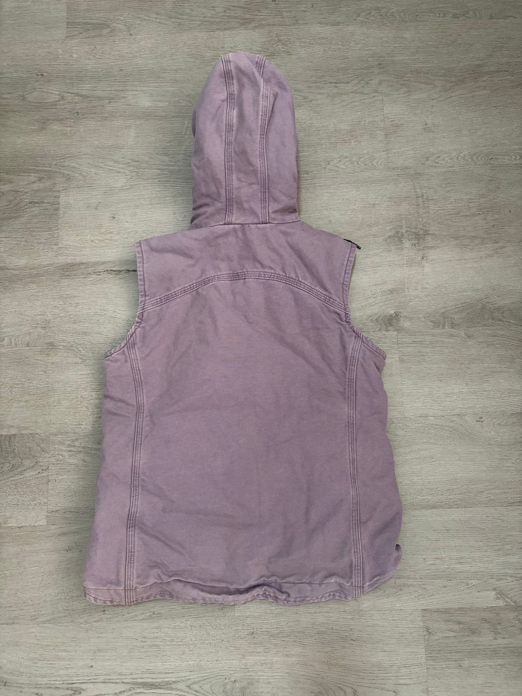 Women’s Carhartt Faded Purple Sherpa Lined Hooded Workwear Vest