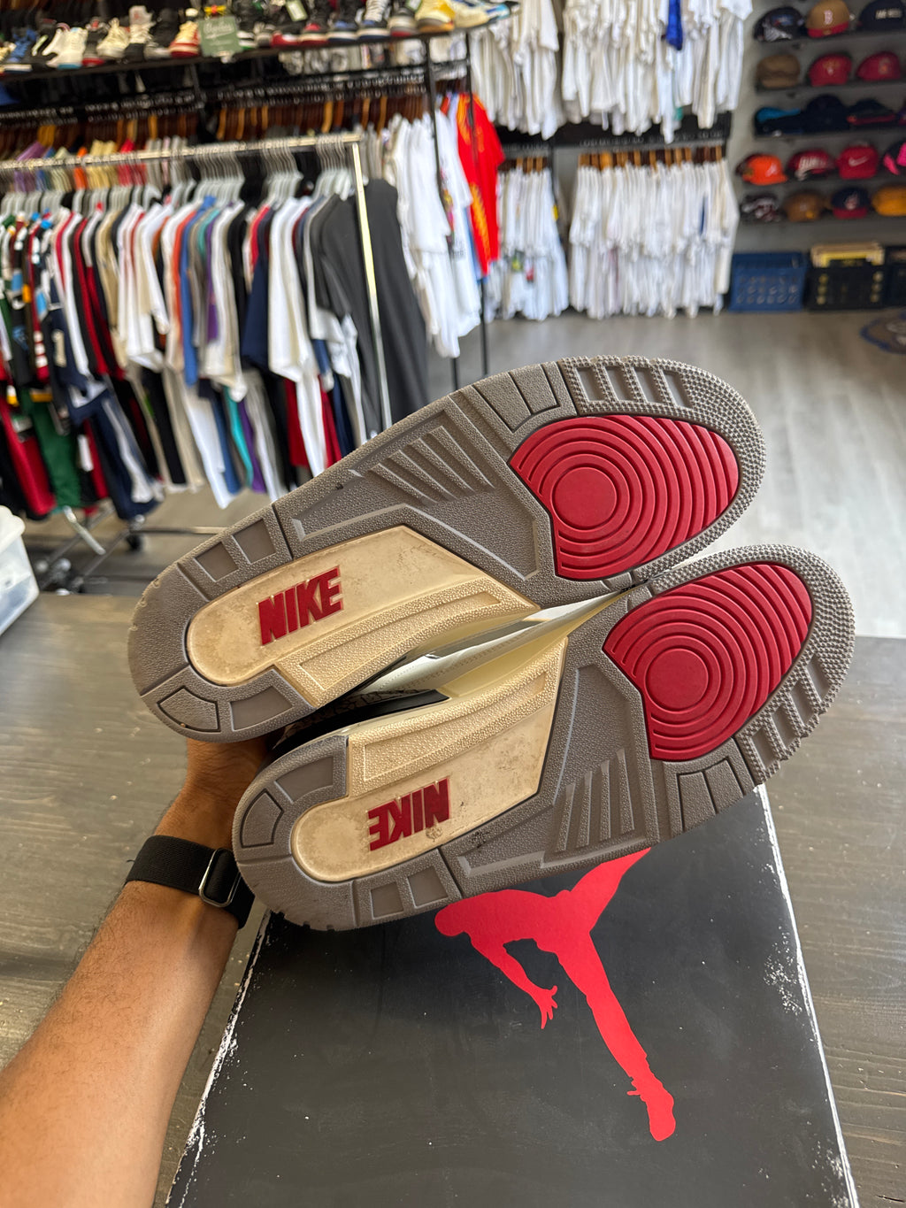 Pre-owned Jordan Retro 3 White Cement Reimagined