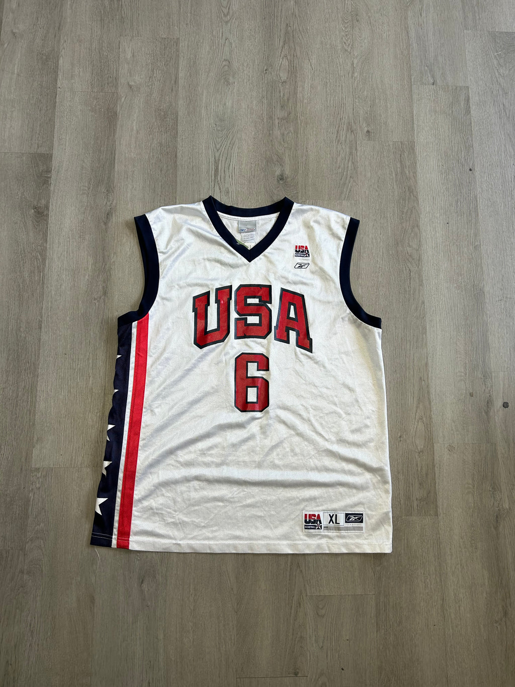 Vintage Reebok Team USA Tracy McGrady #6 Basketball Jersey