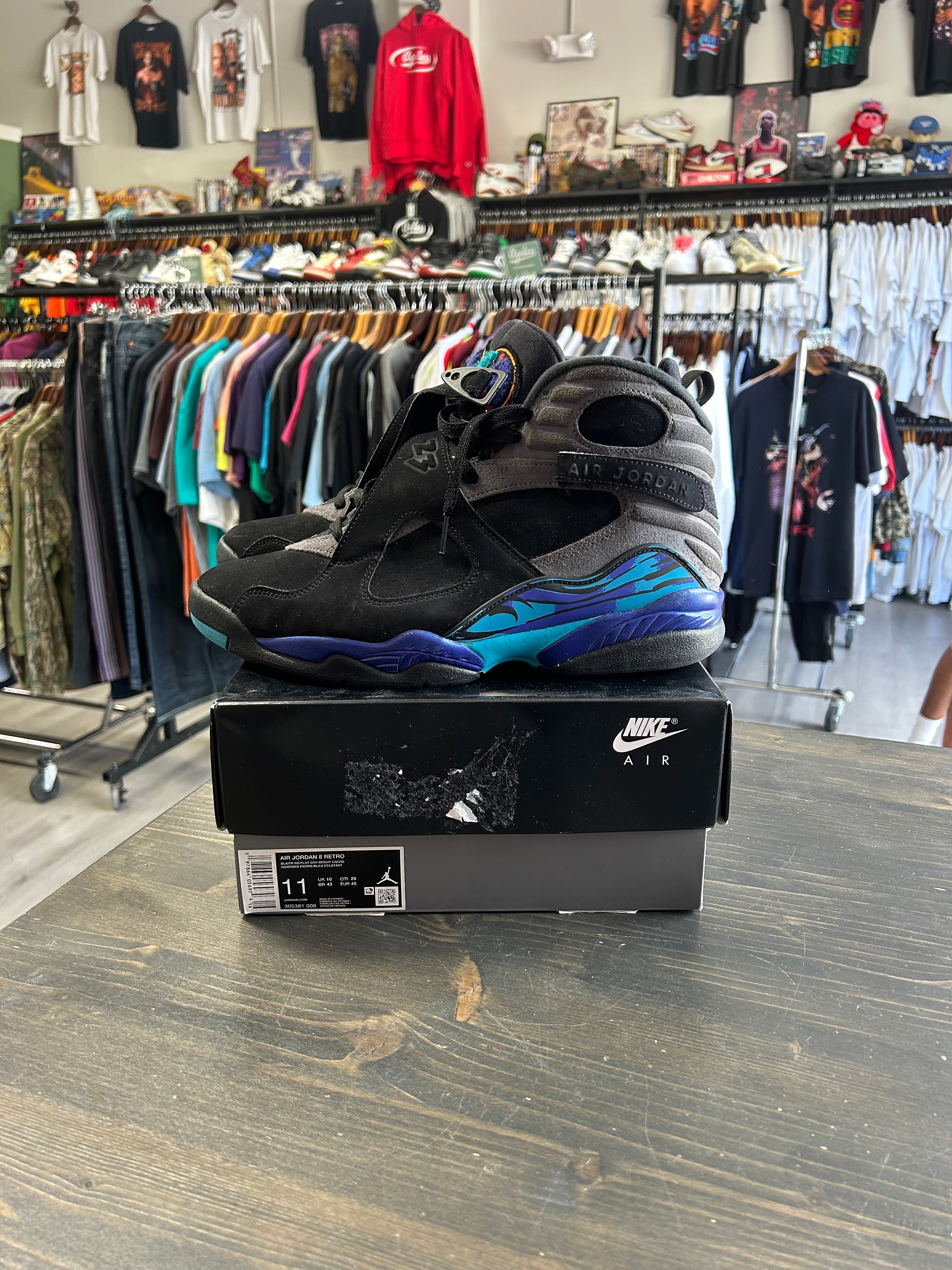 Pre-Owned Jordan 8 Retro Aqua (2025)