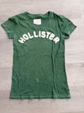 Women’s Y2K Hollister Center Embroidered Green Tee