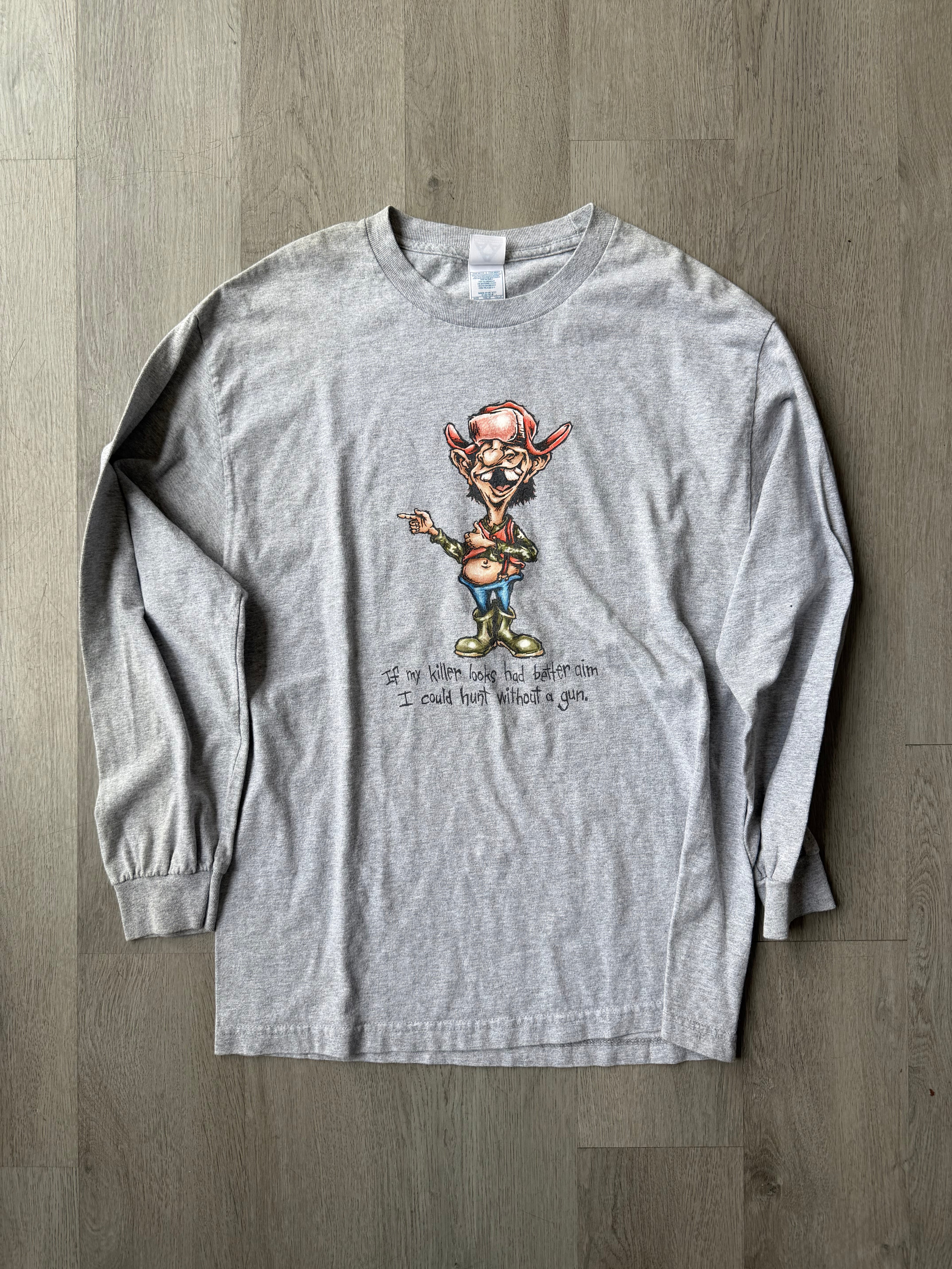 Vintage Funny Hunt Long sleeve Tee
