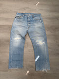 Vintage Levi Distressed Light Blue Denim Jeans