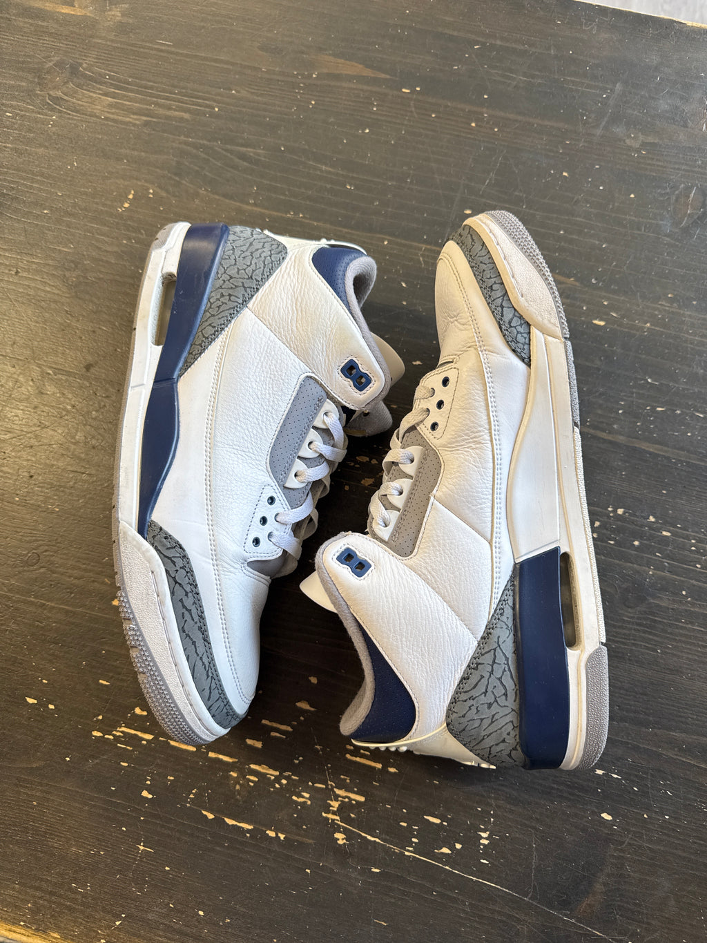 Pre-owned Jordan Retro 3 Midnight Navy