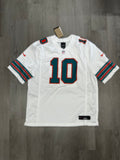 Nike White Miami Dolphins Vapor F.U.S.E. Limited #10 Tyreek Hill Jersey