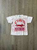 Vintage 90s Claflin College Panthers All Over Print Tee