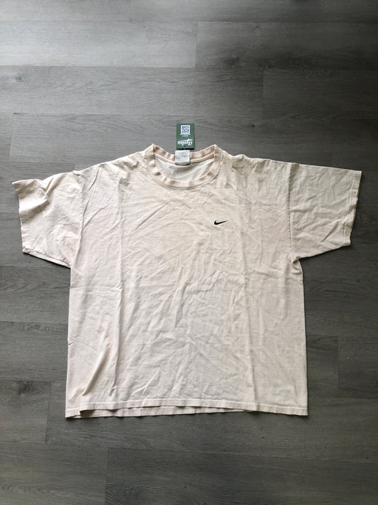 Vintage Nike Center Swoosh Tee - Cream