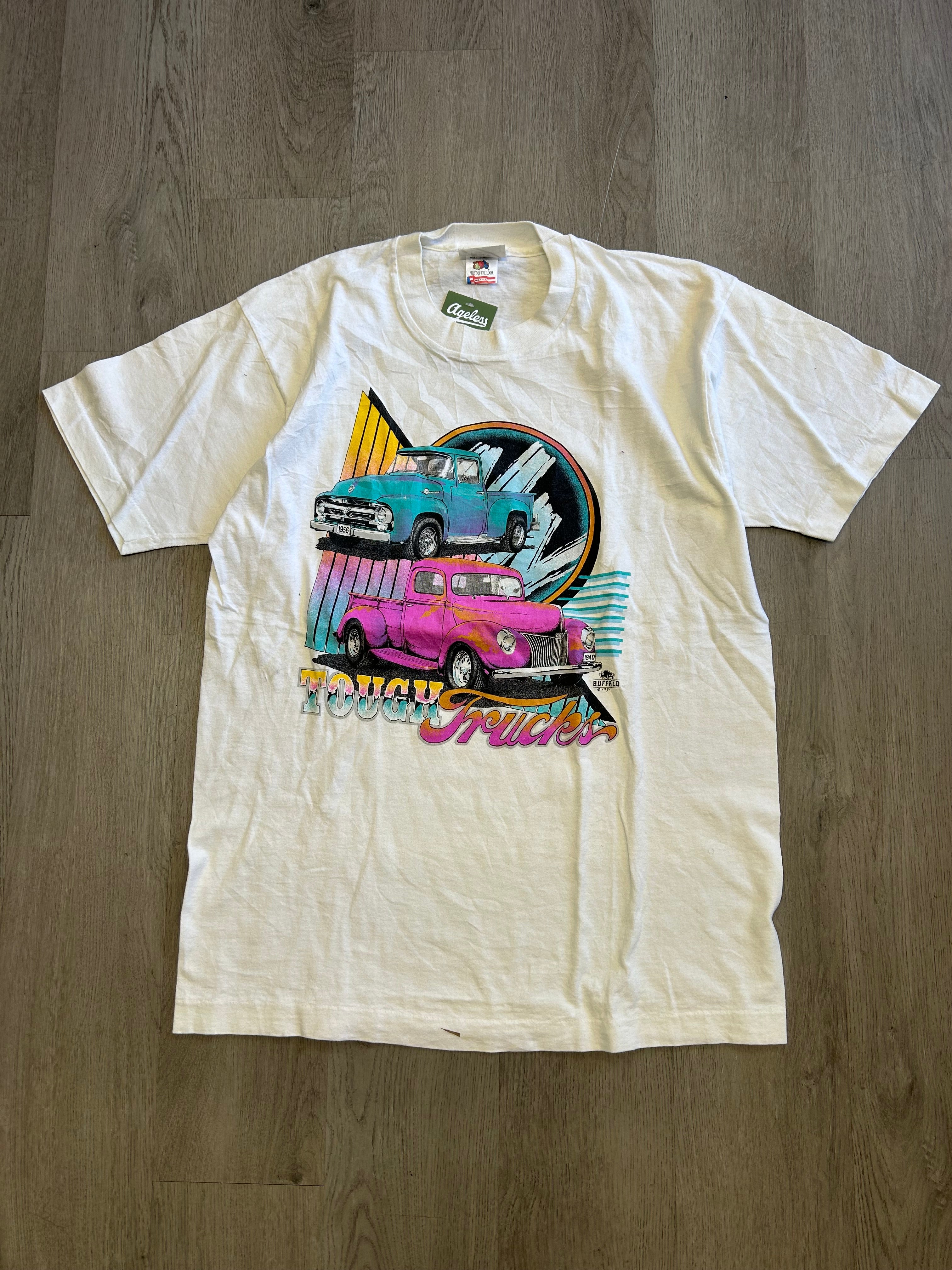 1991 White Tough Trucks Tee