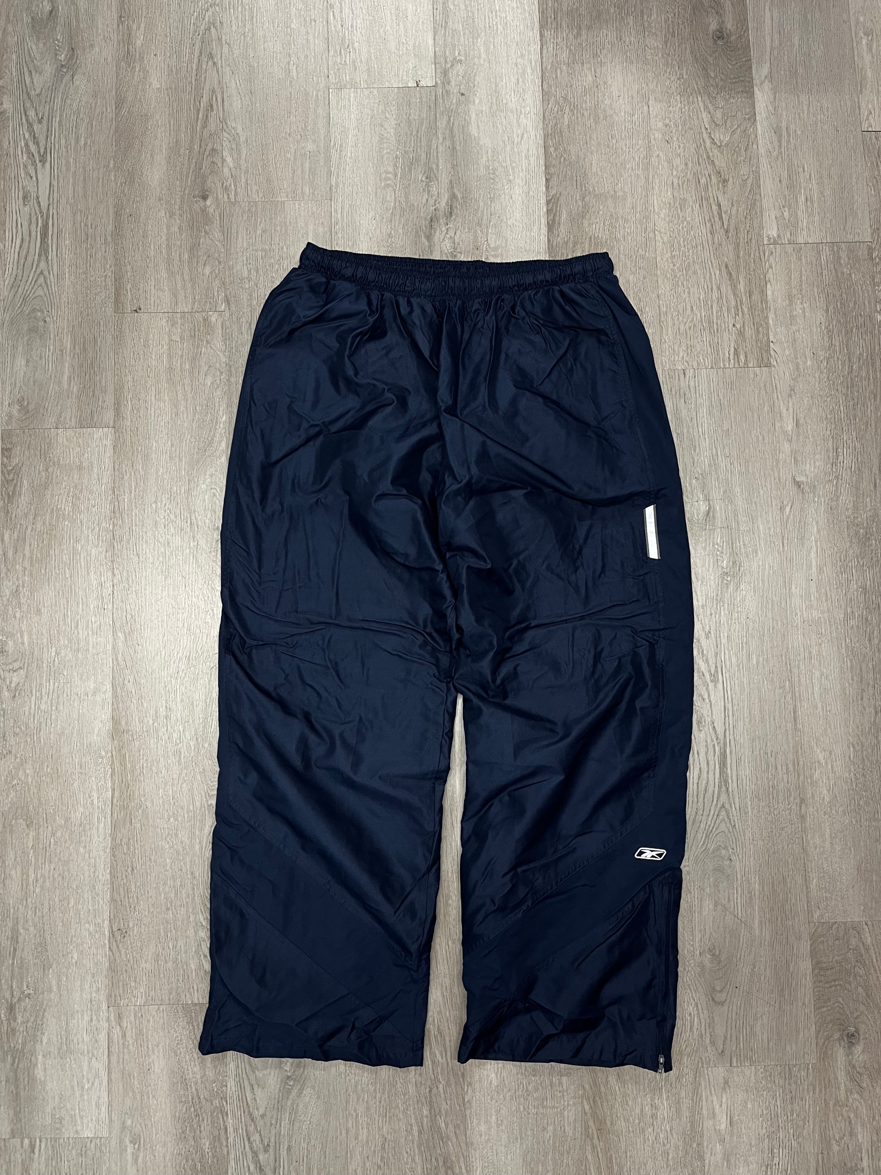 Vintage Reebok Navy Blue Insulated Track Pants