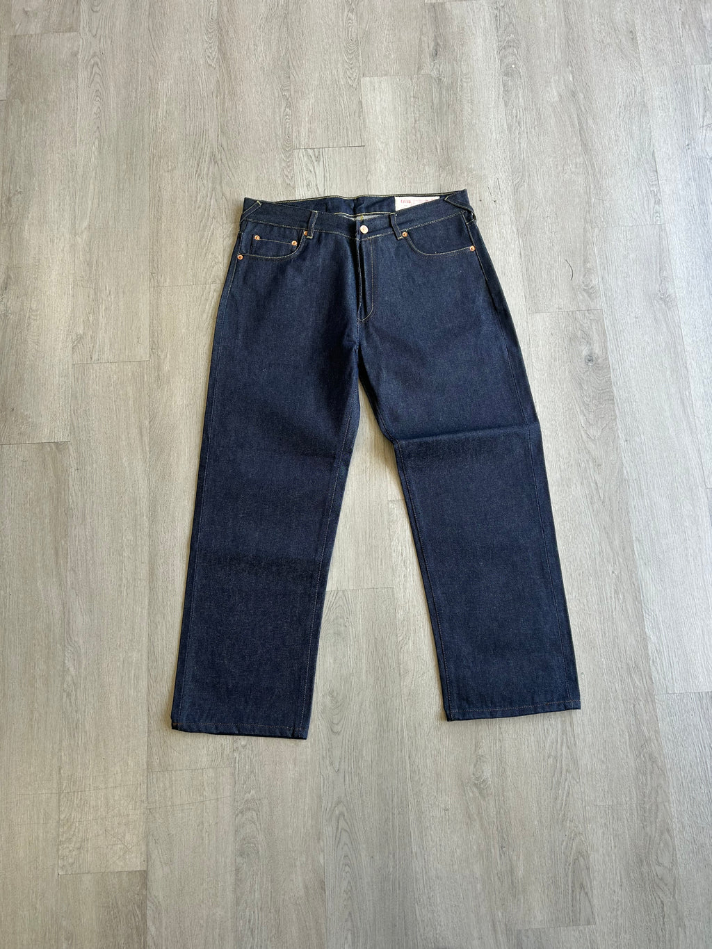 Evisu Embroidered Orange Dragon Feather Jeans