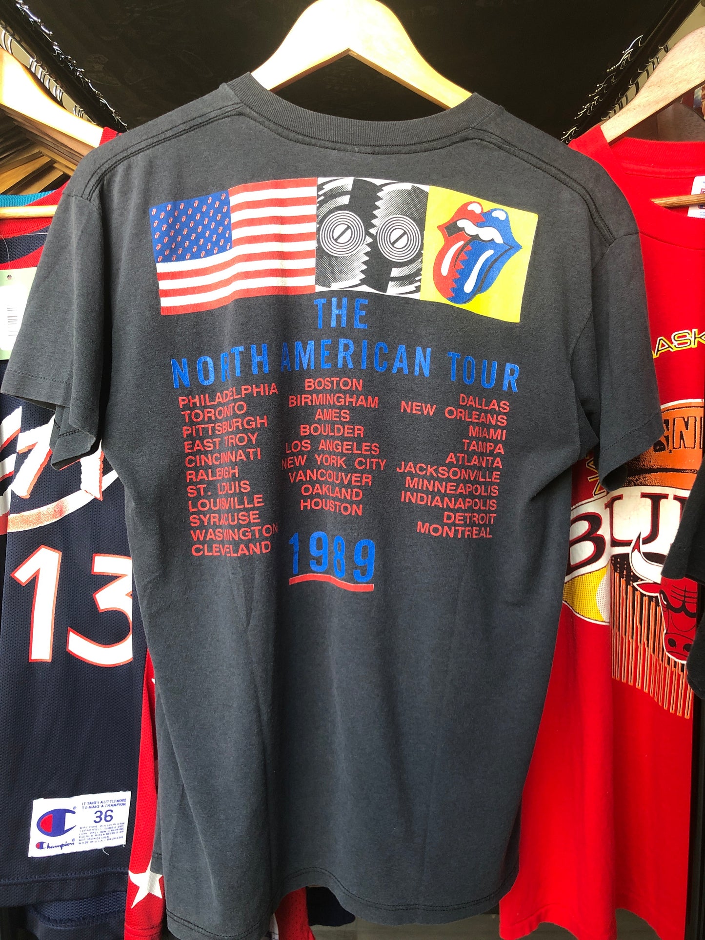 Vintage 1989 Rolling Stones North American Tour Tee