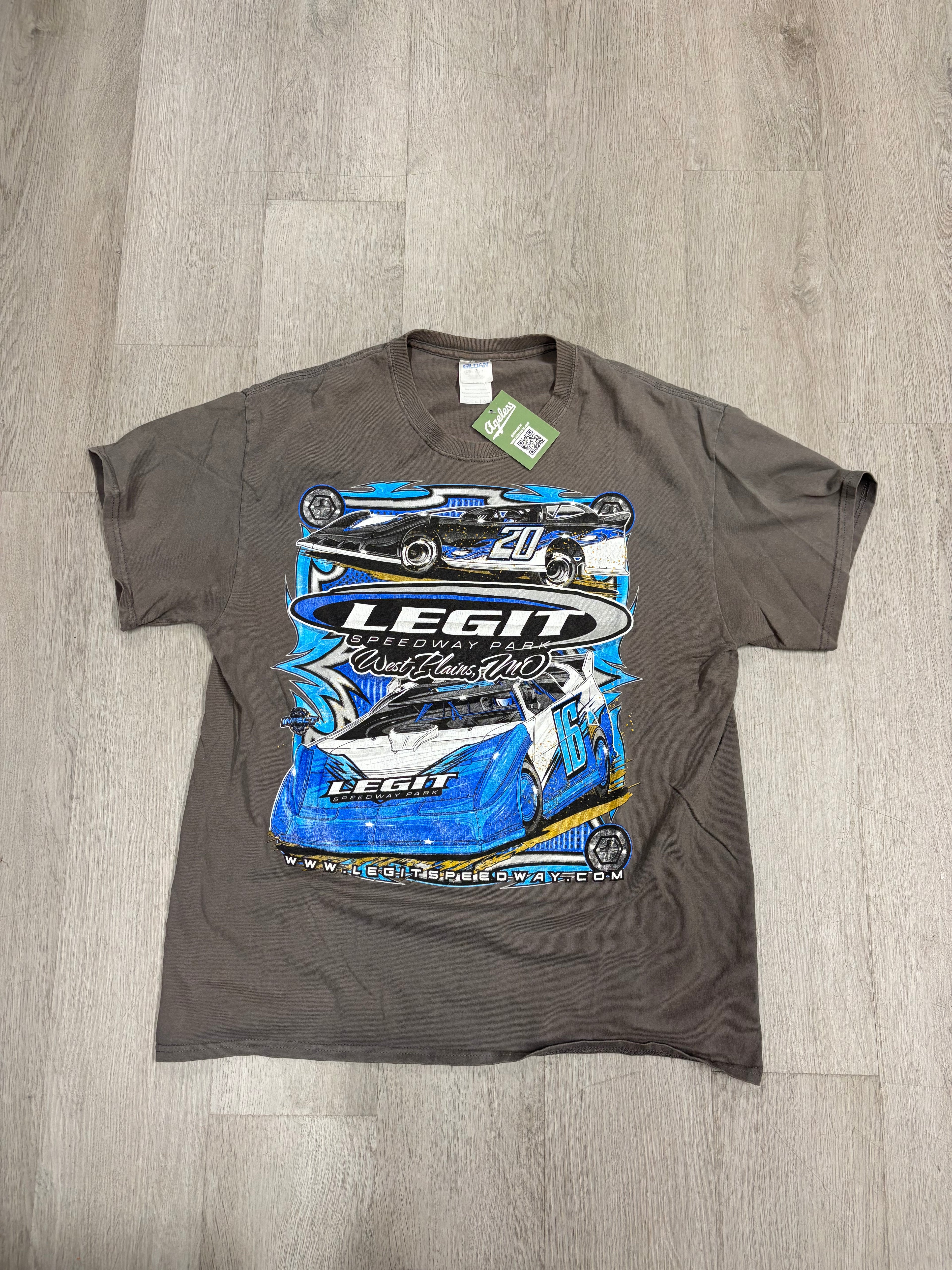 Vintage Legit Speedway Park West Plains Montana Racing Tee