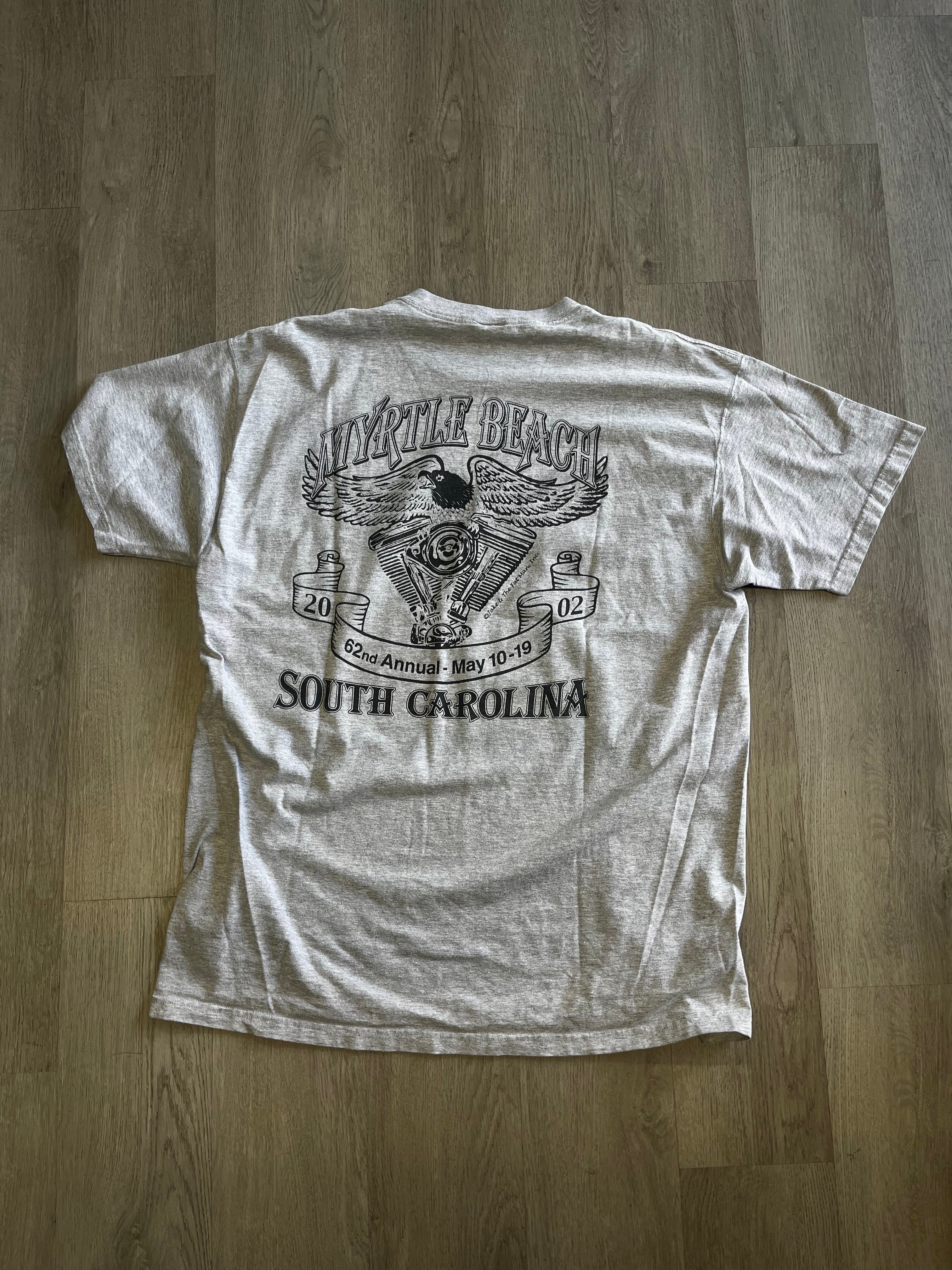 Vintage 2002 Myrtle Beach Annual Biker Spring Rally Tee