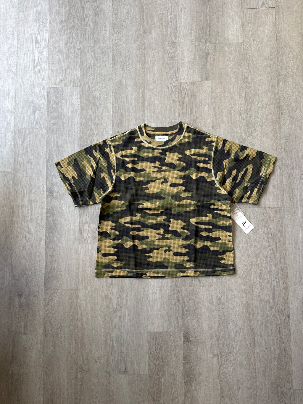 Public Supply NYC Woodland Camo Oversized Cropped Fit Tee