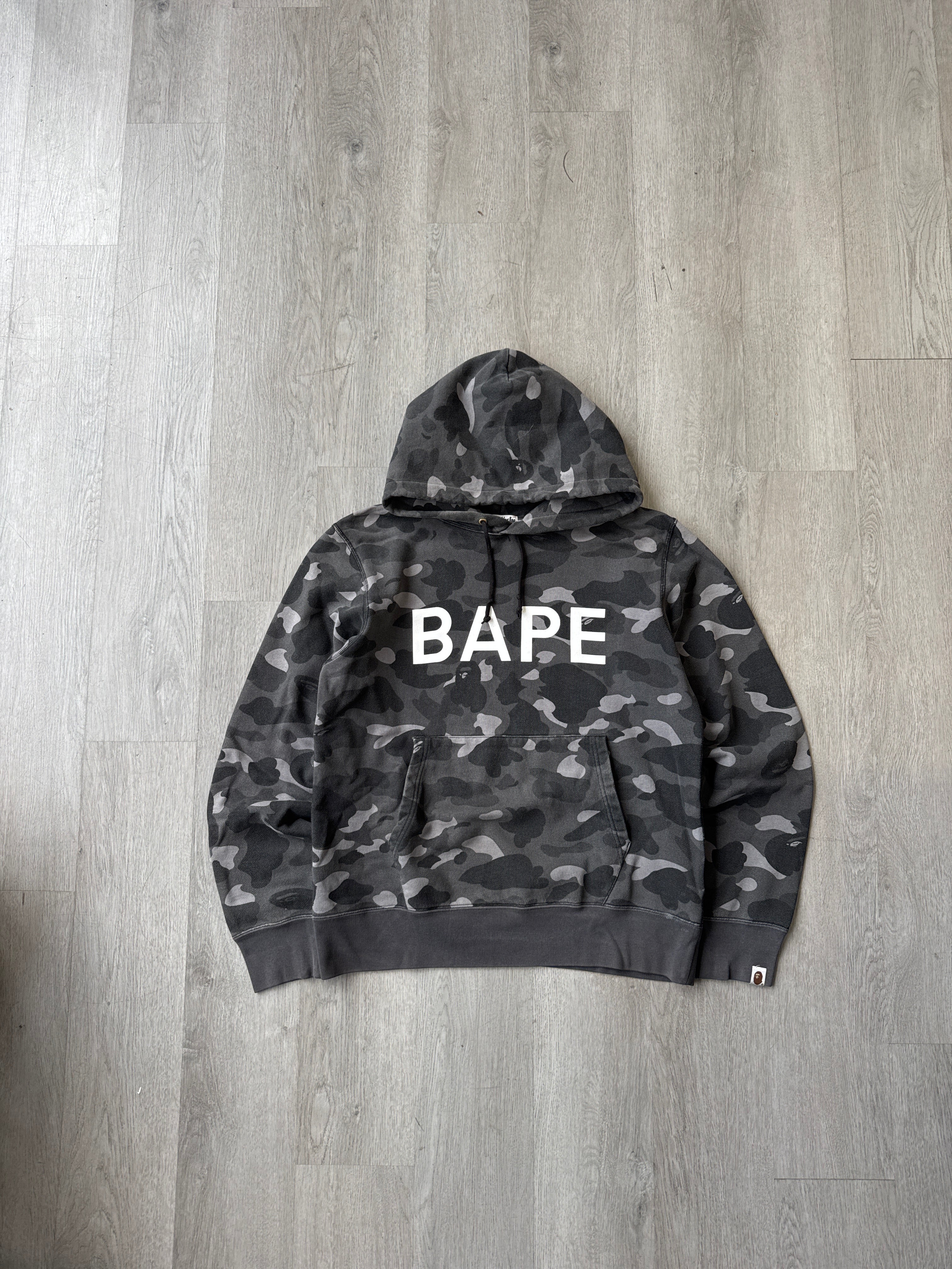 A Bathing Ape Bape Color Camo Black Pullover Hoodie