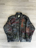 Vilanto Graphic Cities Leather Jacket No zipper