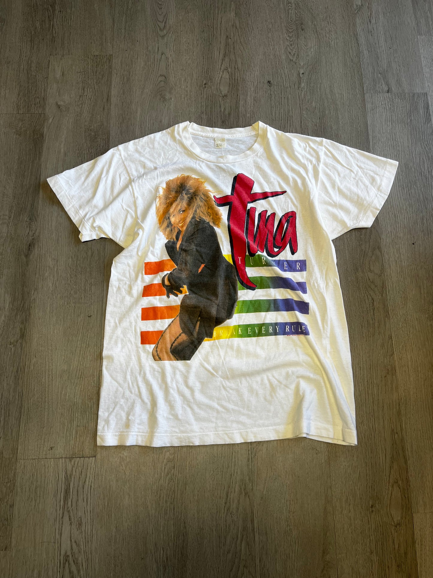 Vintage 1987 Tina Turner Break Every Rule World Tour Tee