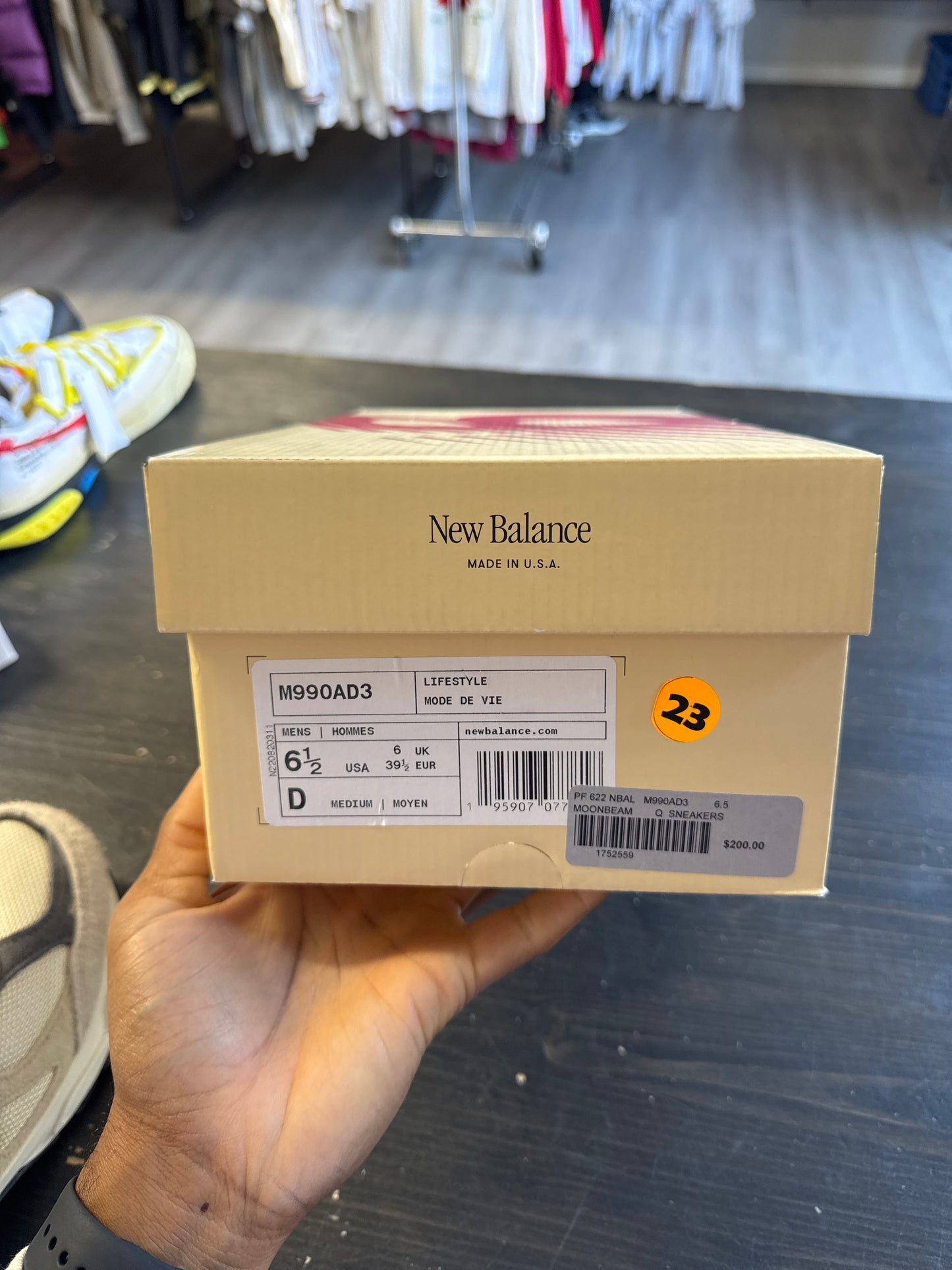 Pre-owned New Balance 990v3 Teddy Santis Moonbeam