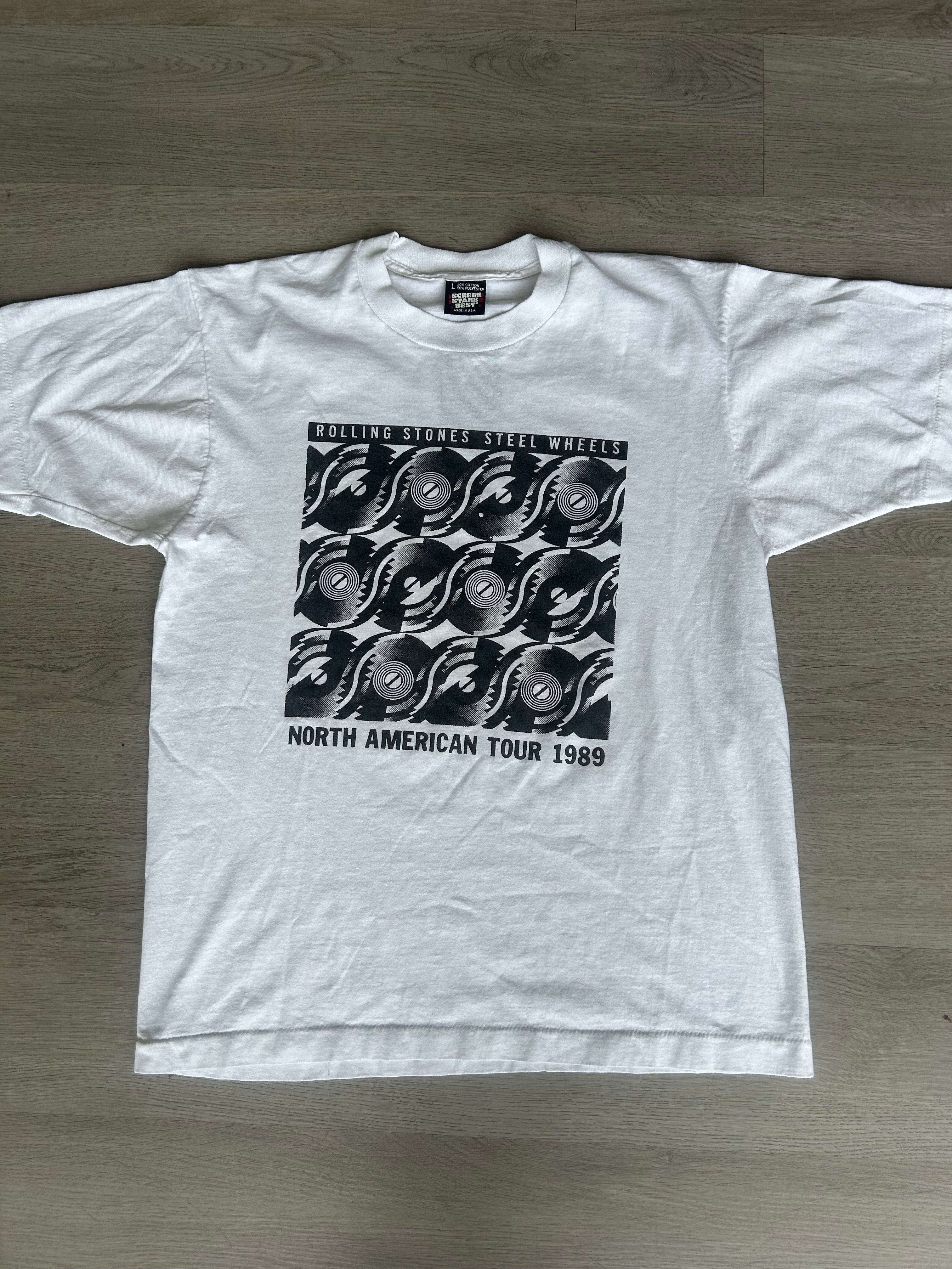 Vintage Rolling Stones Steel Wheels Tee
