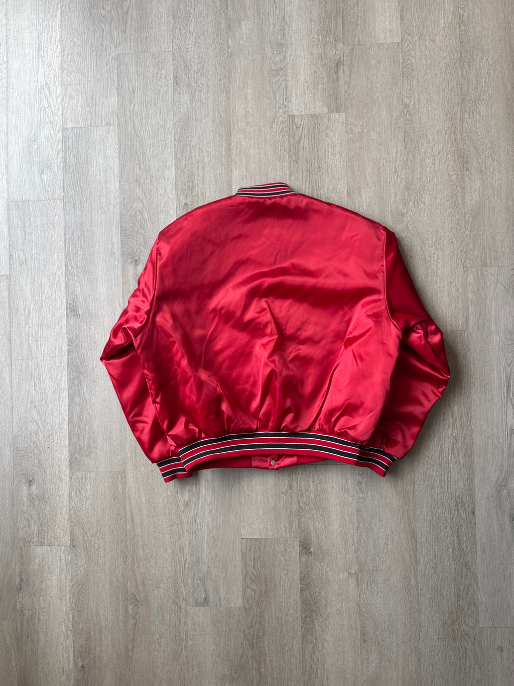 Vintage 90s University Of South Carolina Gamecocks Signed By Marcus Lattimore Satin Bomber Jacket