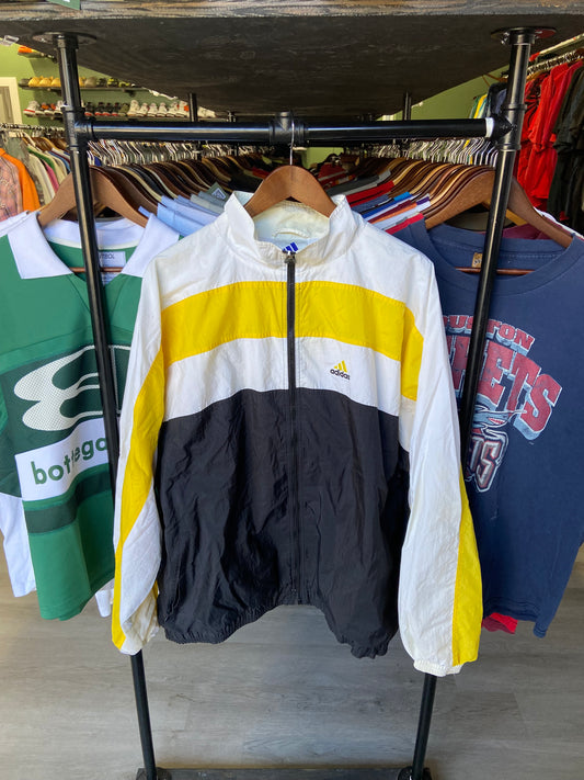 Vintage Adidas Windbreaker Yellow/Black/White Jacket