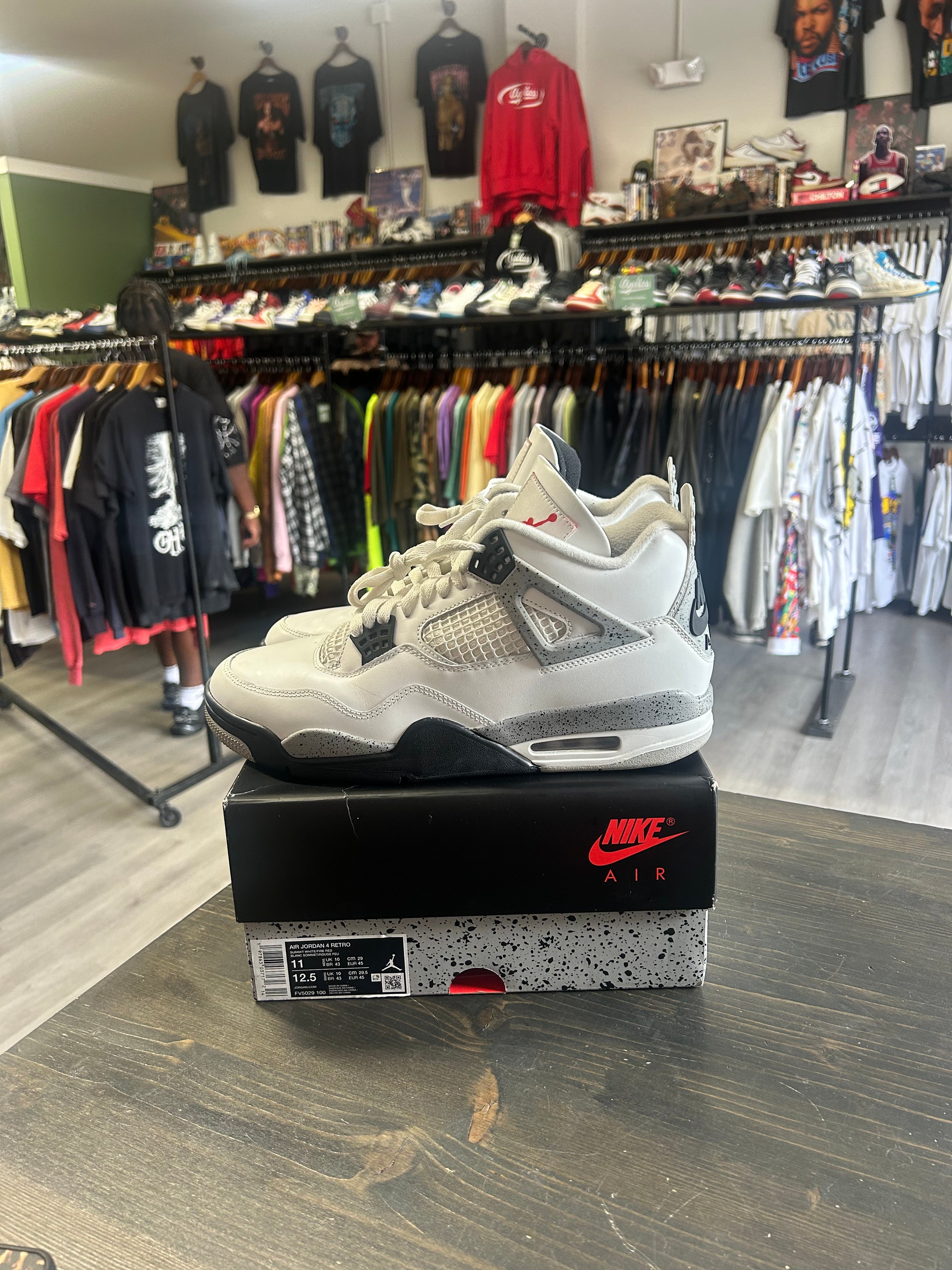 Pre-Owned Air Jordan 4 Retro White Cement