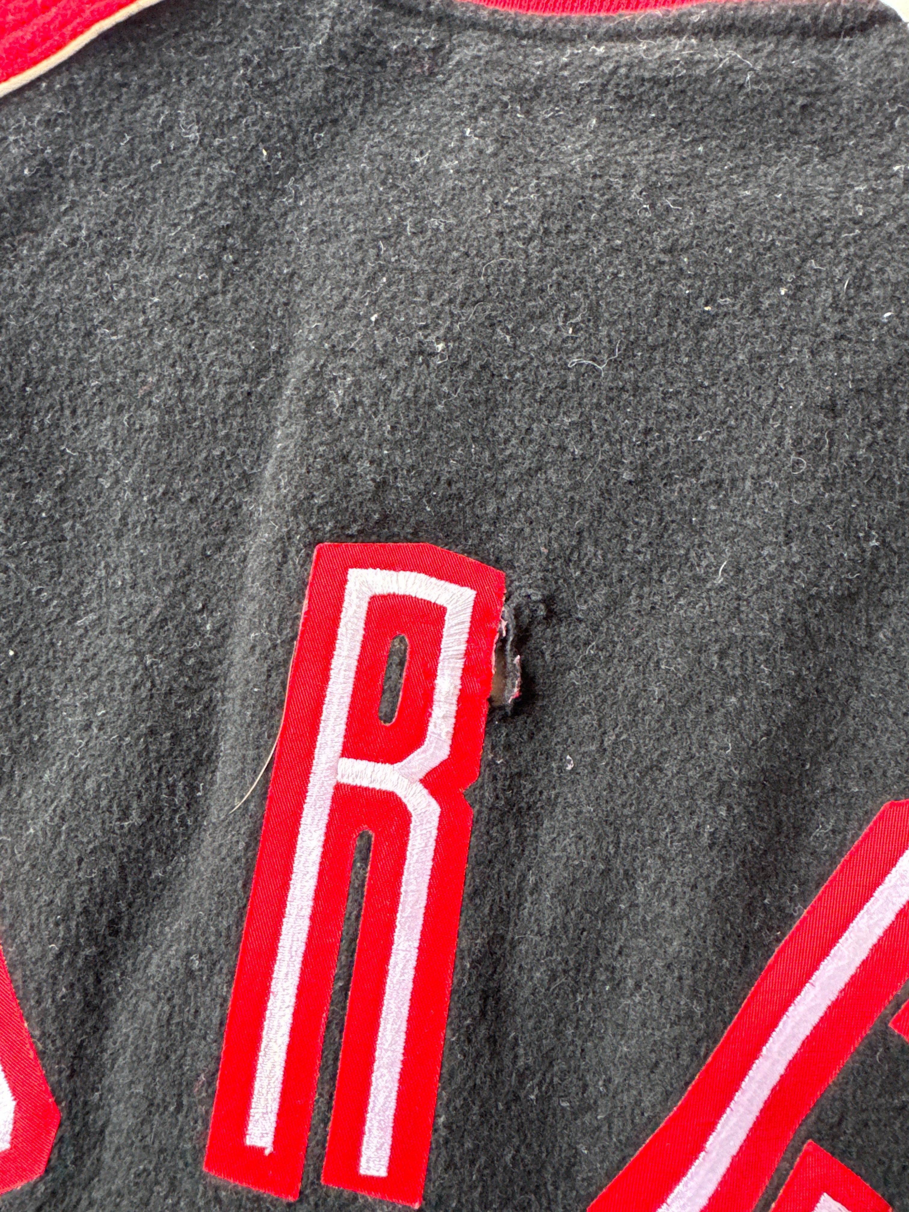 Vintage 90s Nike Force Basketball Snap Button Letterman Varsity