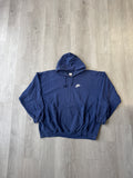 Vintage 90s Nike Navy Embroidered Logo Hoodie
