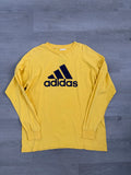 Yellow Adidas Logo Long Sleeve Tee
