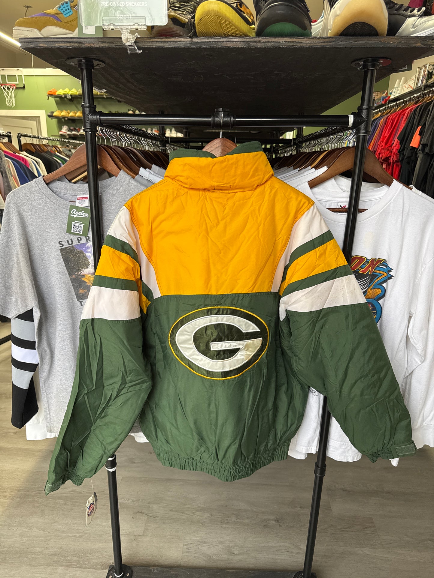 Vintage 90s Gameday Green Bay Packers Puffer Jacket