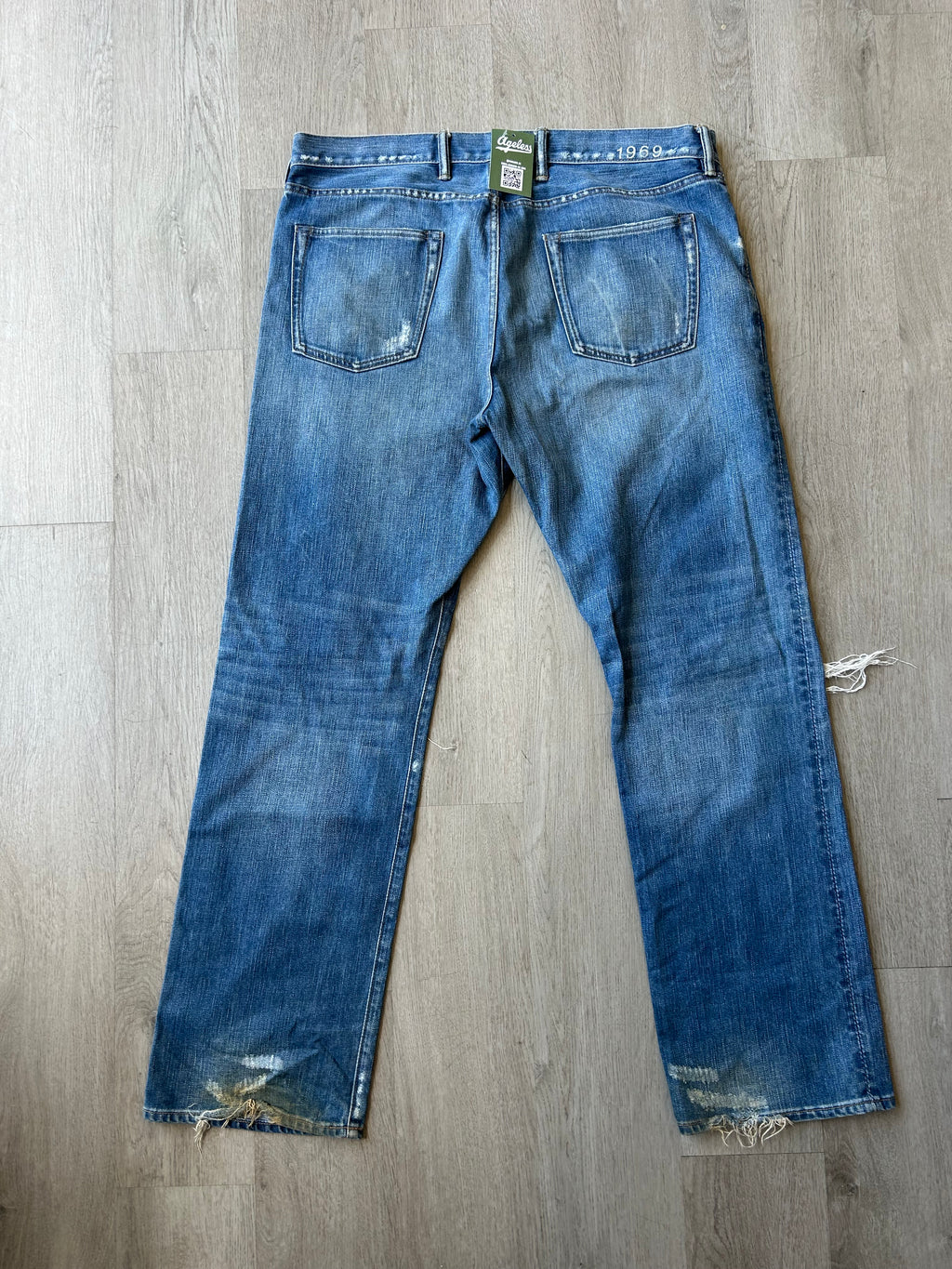 Gap 1969 Authentic Distressed Jeans