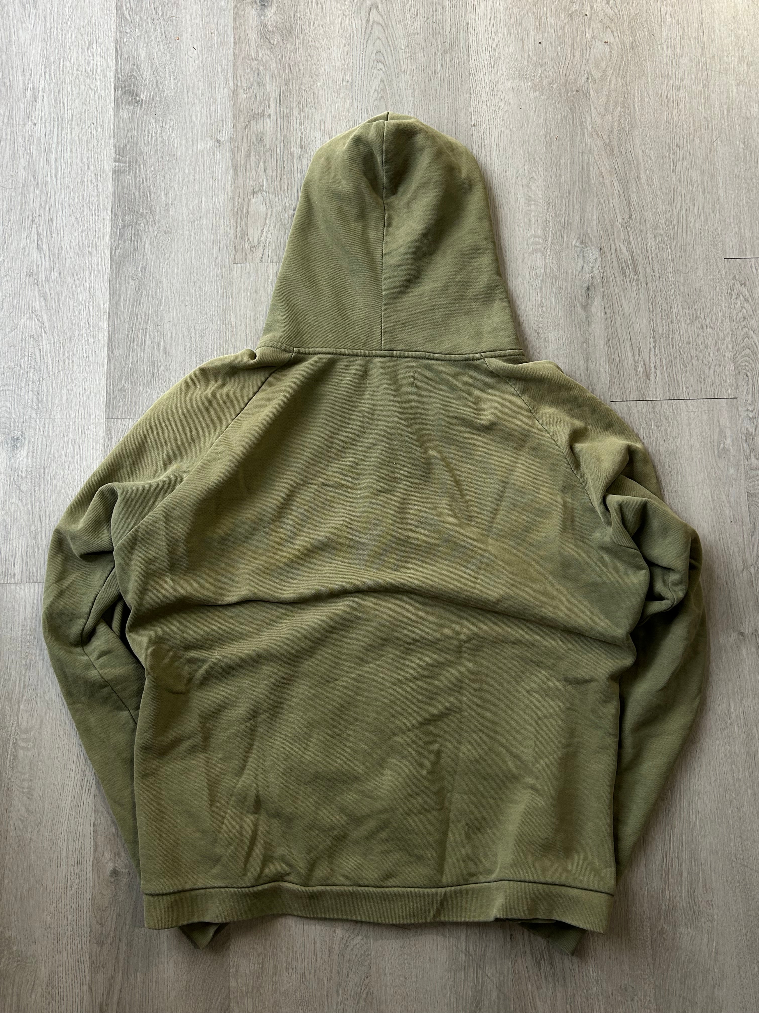 Siberia Hills Faded Olive Green Zip Up Hoodie