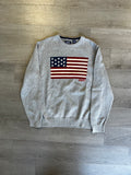 Chaps Men's American Flag Cotton Crewneck Sweater